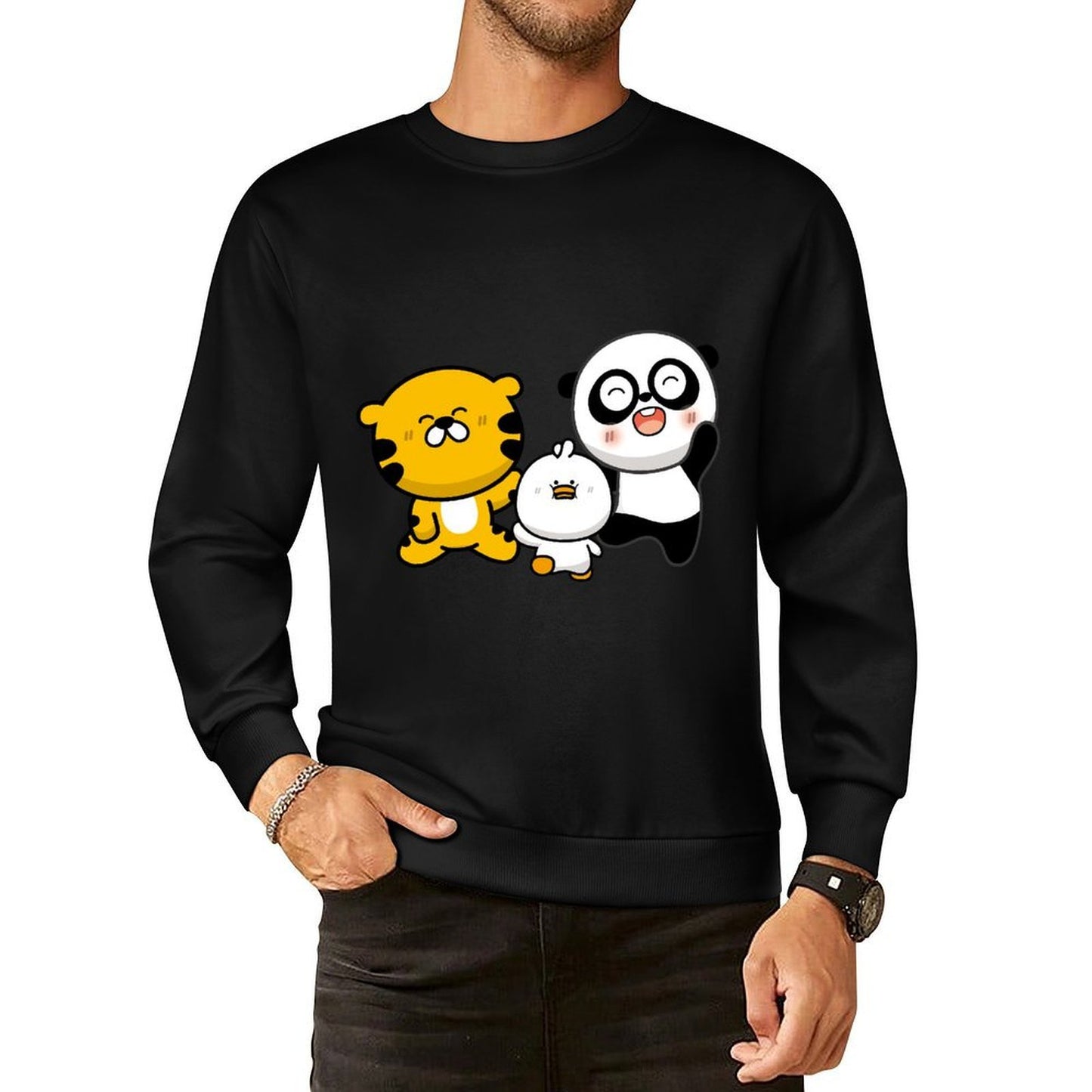IPBR 250g Crew Neck Long Sleeve Sweatshirt Front GraphicCrew Neck Long Sleeve Sweatshirt4001358