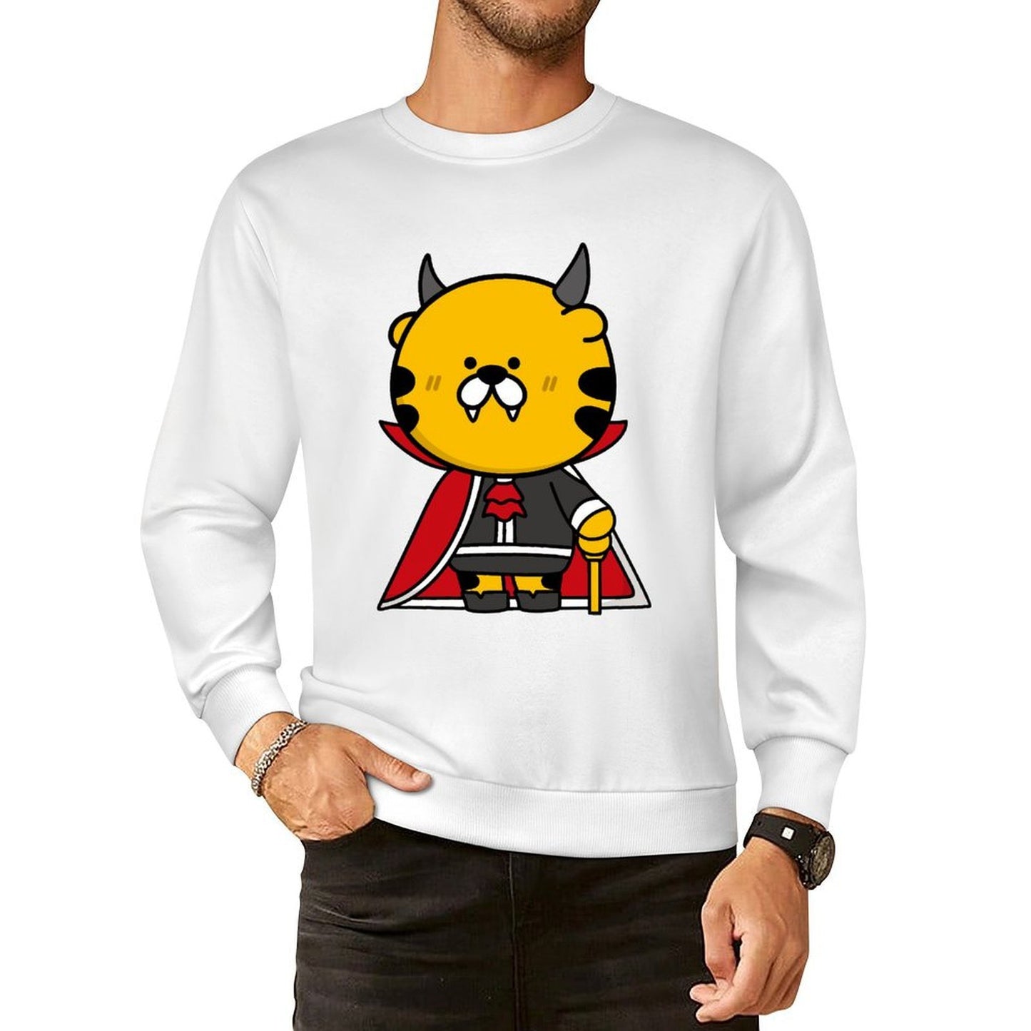 Front Patterned Long Sleeve TopYearRound ClassicSeries