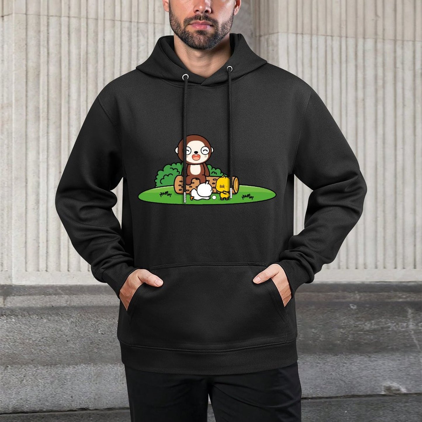 IPBR 250g Hooded Pocket Sweatshirt Front GraphicMen's Hooded  Sweatshirt4003932