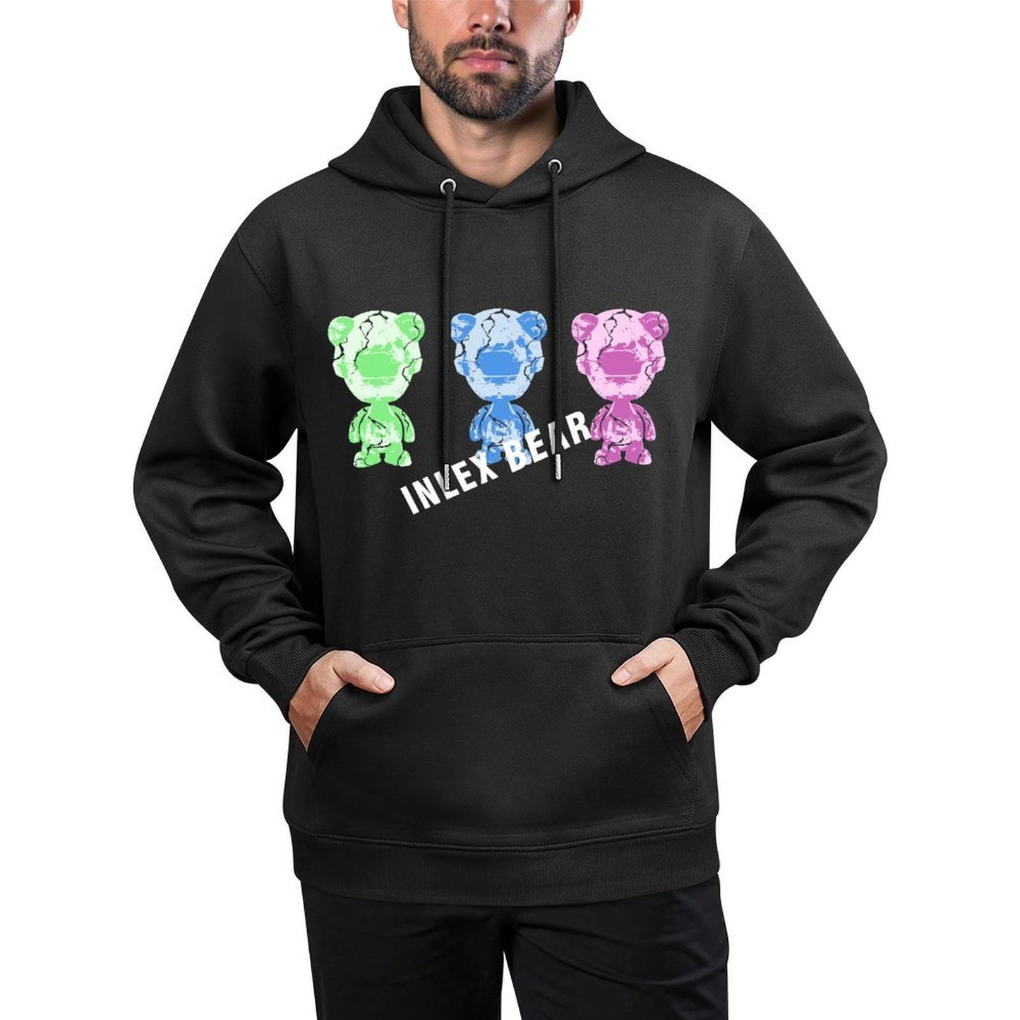IPIB 250g Hooded Pocket Sweatshirt Front GraphicMen's Hooded  Sweatshirt6000050-5