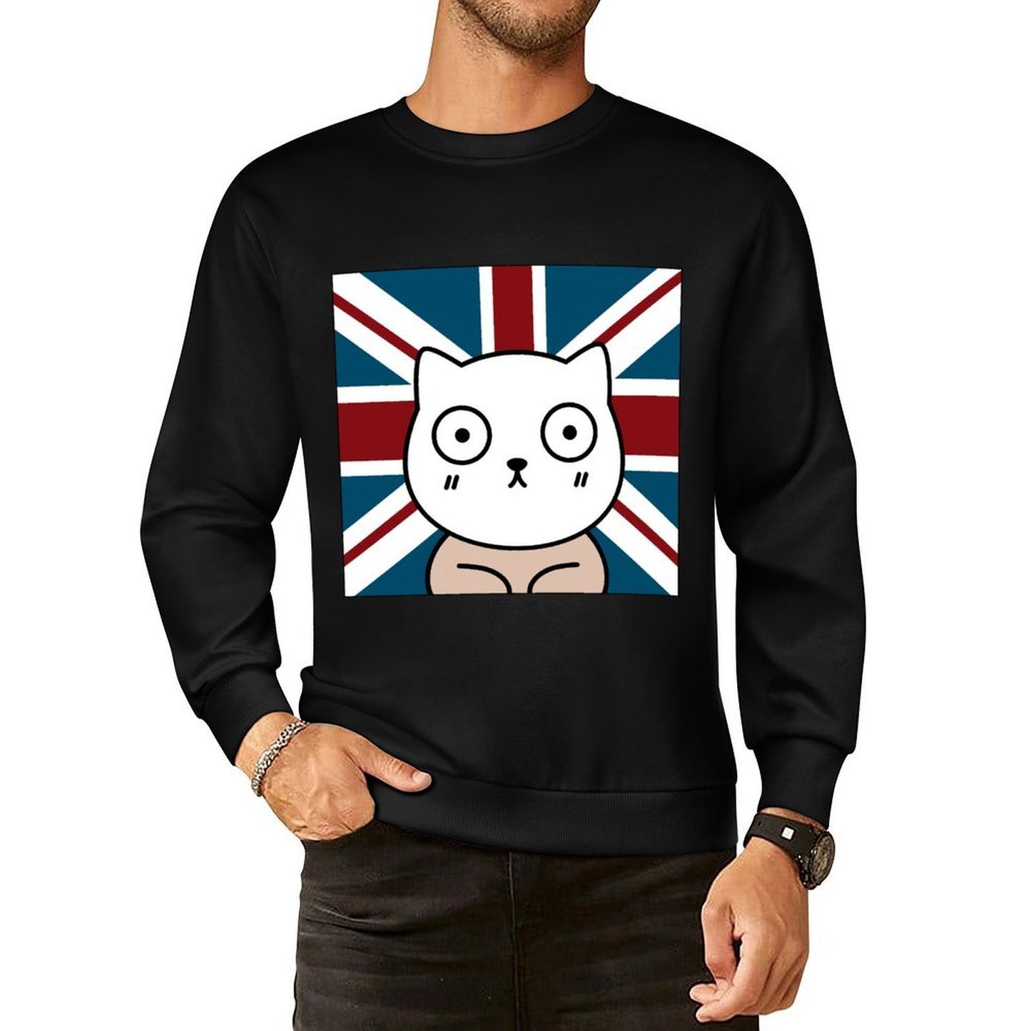IPBR 250g Crew Neck Long Sleeve Sweatshirt Front GraphicCrew Neck Long Sleeve Sweatshirt4000709