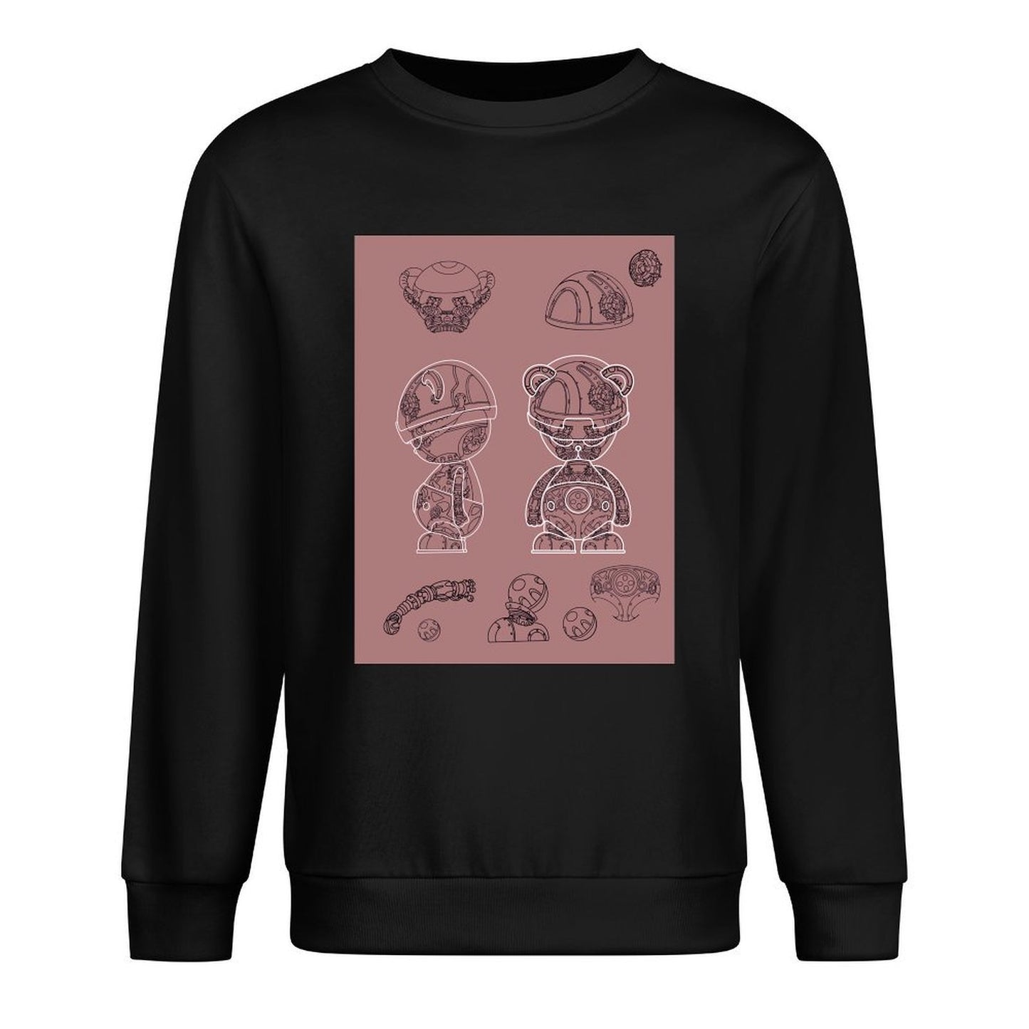 IPIB 250g Crew Neck Long Sleeve Sweatshirt Front GraphicCrew Neck Long Sleeve Sweatshirt6000008-6