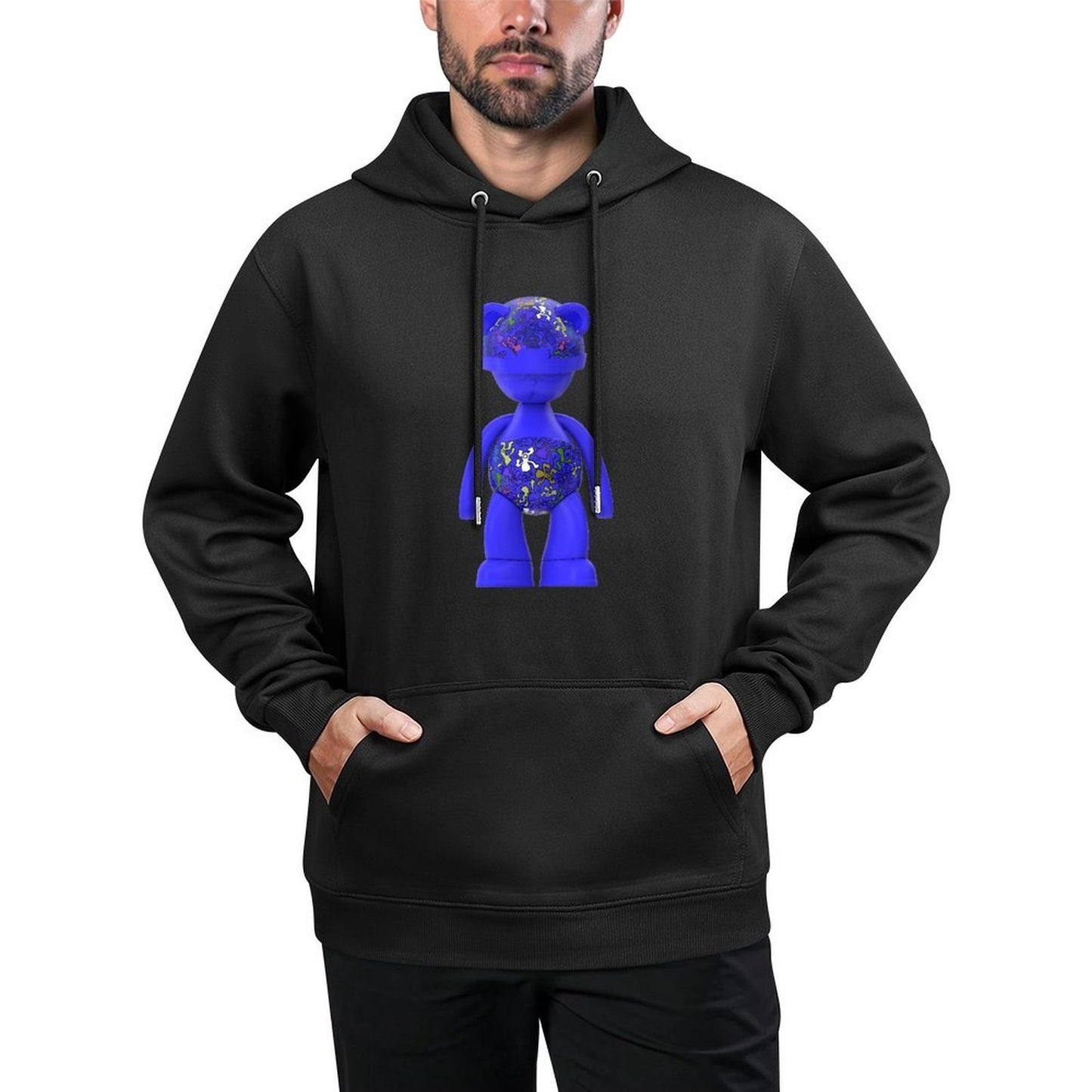 IPIB 250g Hooded Pocket Sweatshirt Front GraphicMen's Hooded  Sweatshirt6000071-4