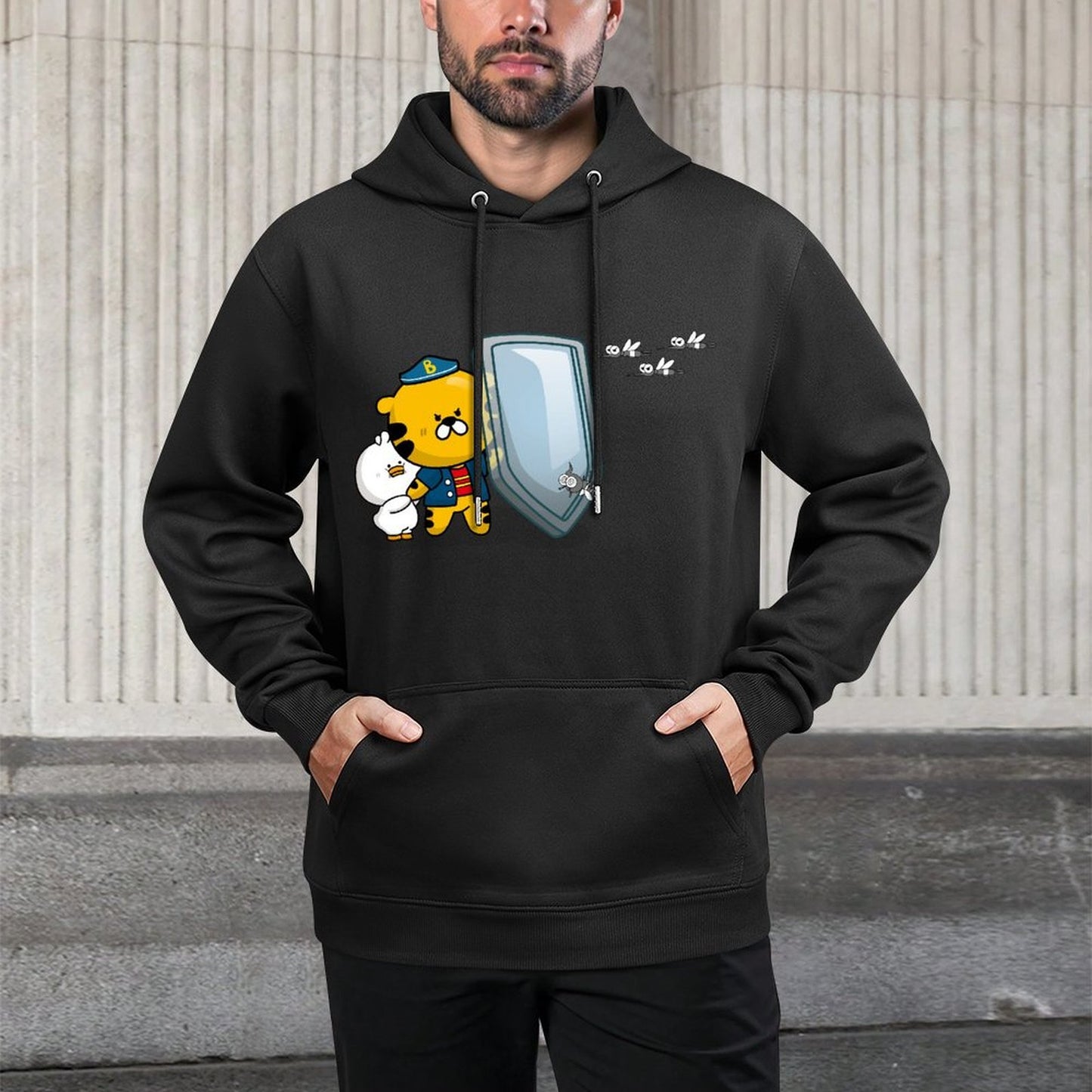 IPBR 250g Hooded Pocket Sweatshirt Front GraphicMen's Hooded  Sweatshirt4001083