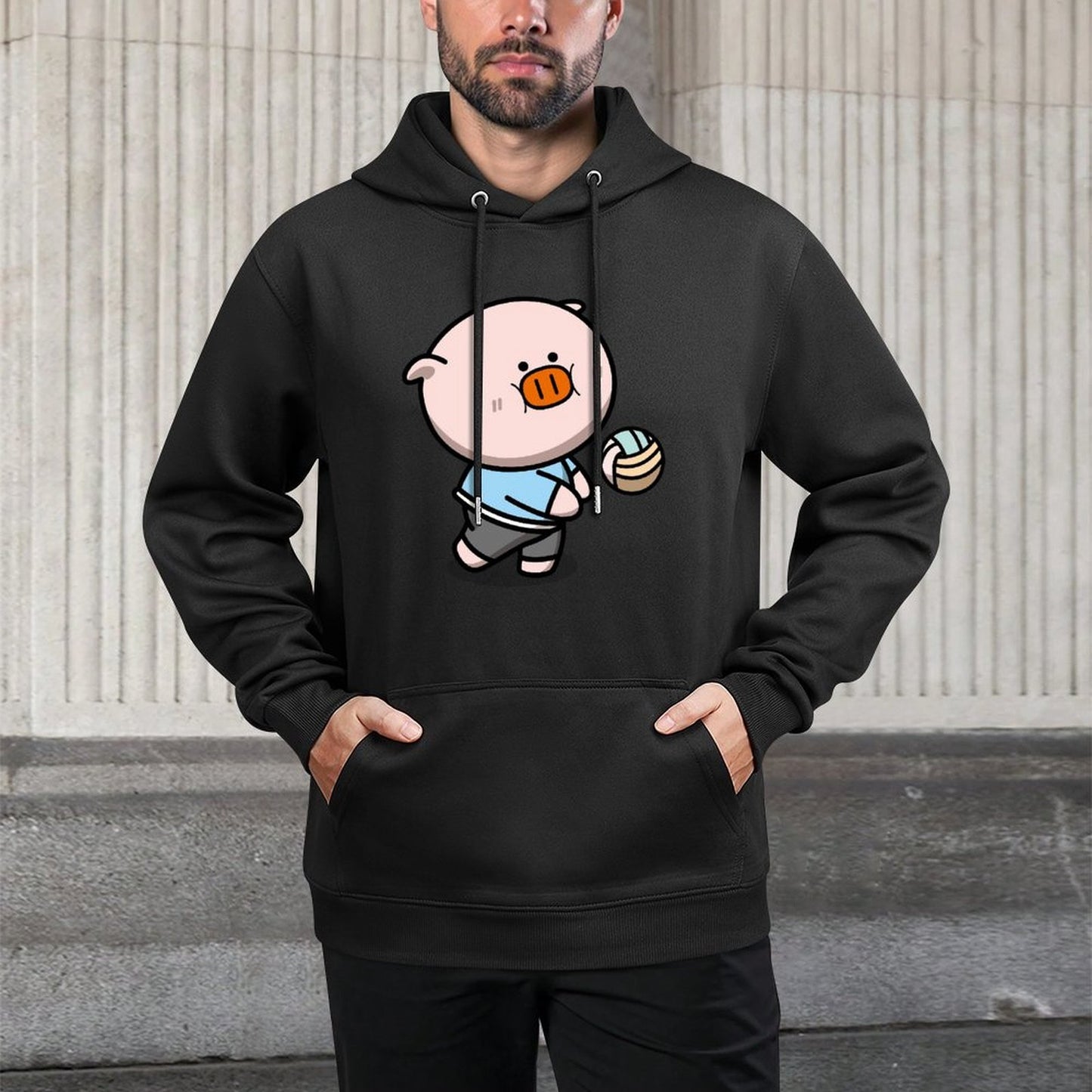 IPBR 250g Hooded Pocket Sweatshirt Front GraphicMen's Hooded  Sweatshirt4000272