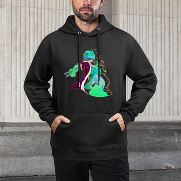 IPIB 250g Hooded Pocket Sweatshirt Front GraphicMen's Hooded  Sweatshirt6000009-6