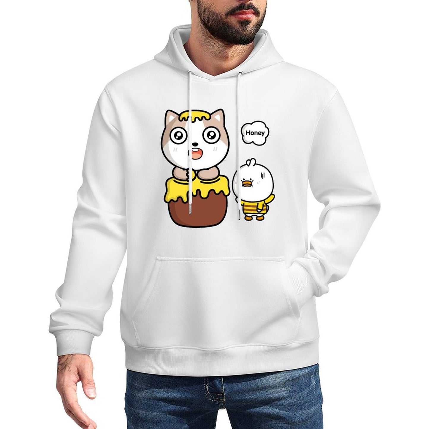 Eco / Sustainable Relaxed Front Graphic Hoodies