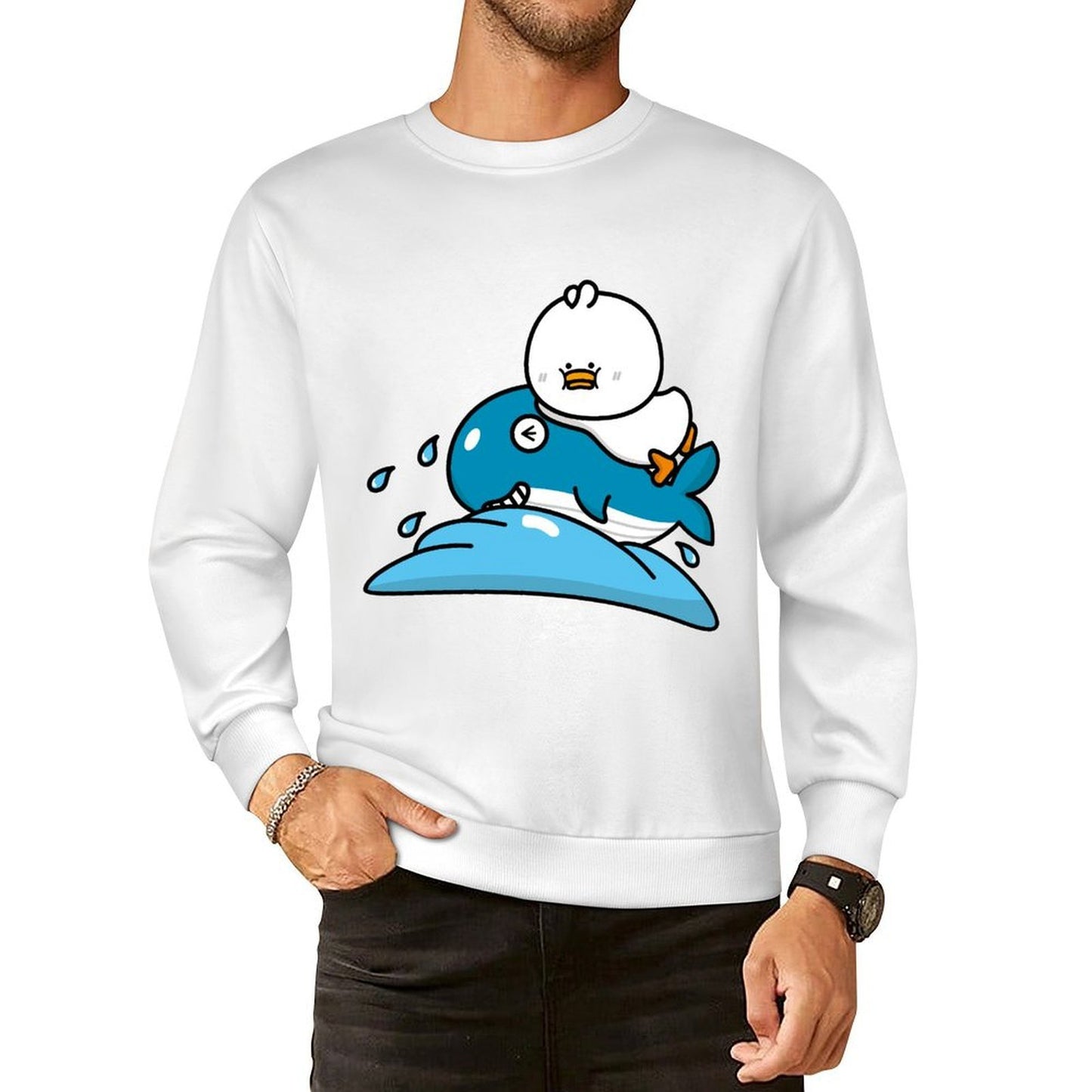 Front Patterned Long Sleeve TopEco-Conscious ModernFit