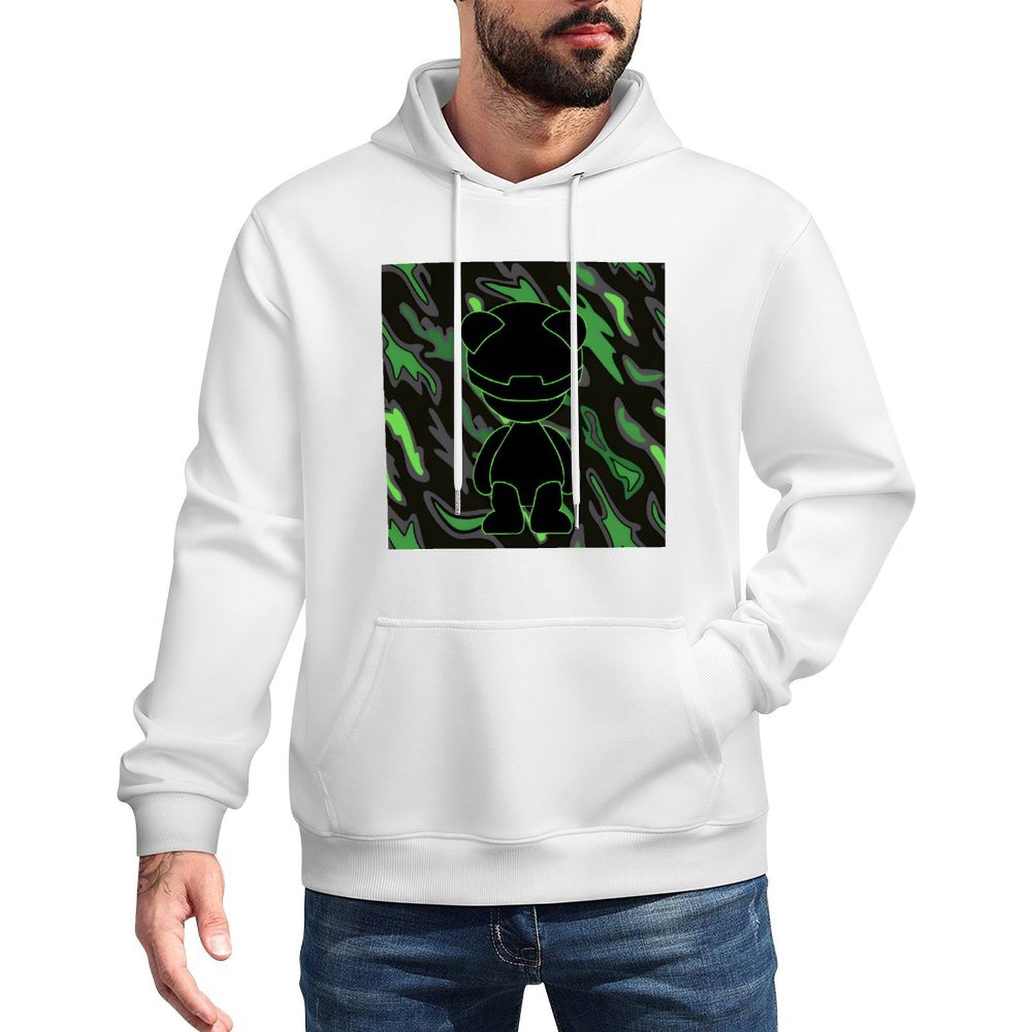 IPIB 250g Hooded Pocket Sweatshirt Front GraphicMen's Hooded  Sweatshirt6000023-3