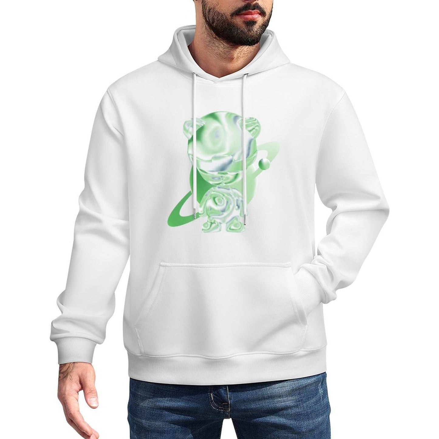 IPIB 250g Hooded Pocket Sweatshirt Front GraphicMen's Hooded  Sweatshirt6000025-2