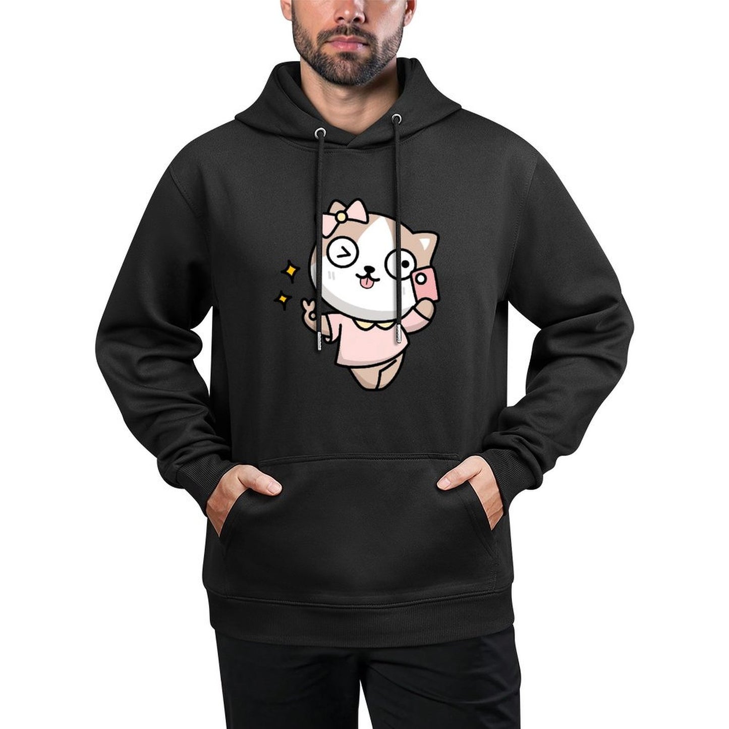 IPBR 250g Hooded Pocket Sweatshirt Front GraphicMen's Hooded  Sweatshirt4000105
