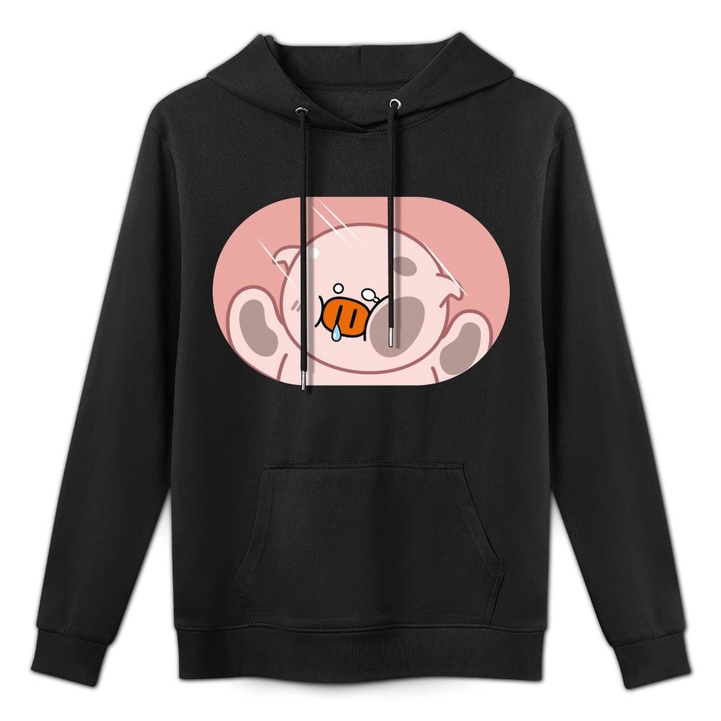 Vibrant Colors Solid Front Graphic Hoodies