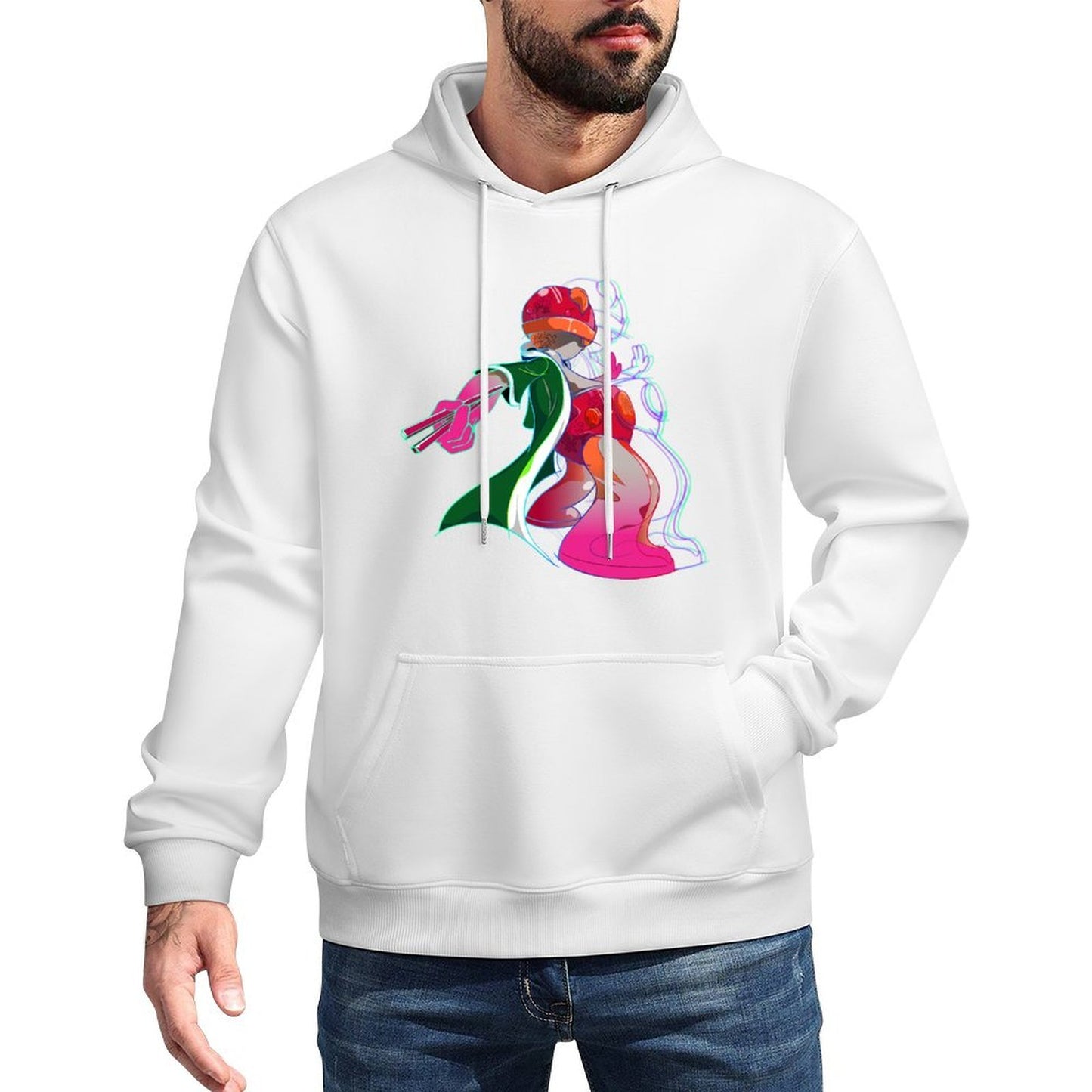 IPIB 250g Hooded Pocket Sweatshirt Front GraphicMen's Hooded  Sweatshirt6000009-4