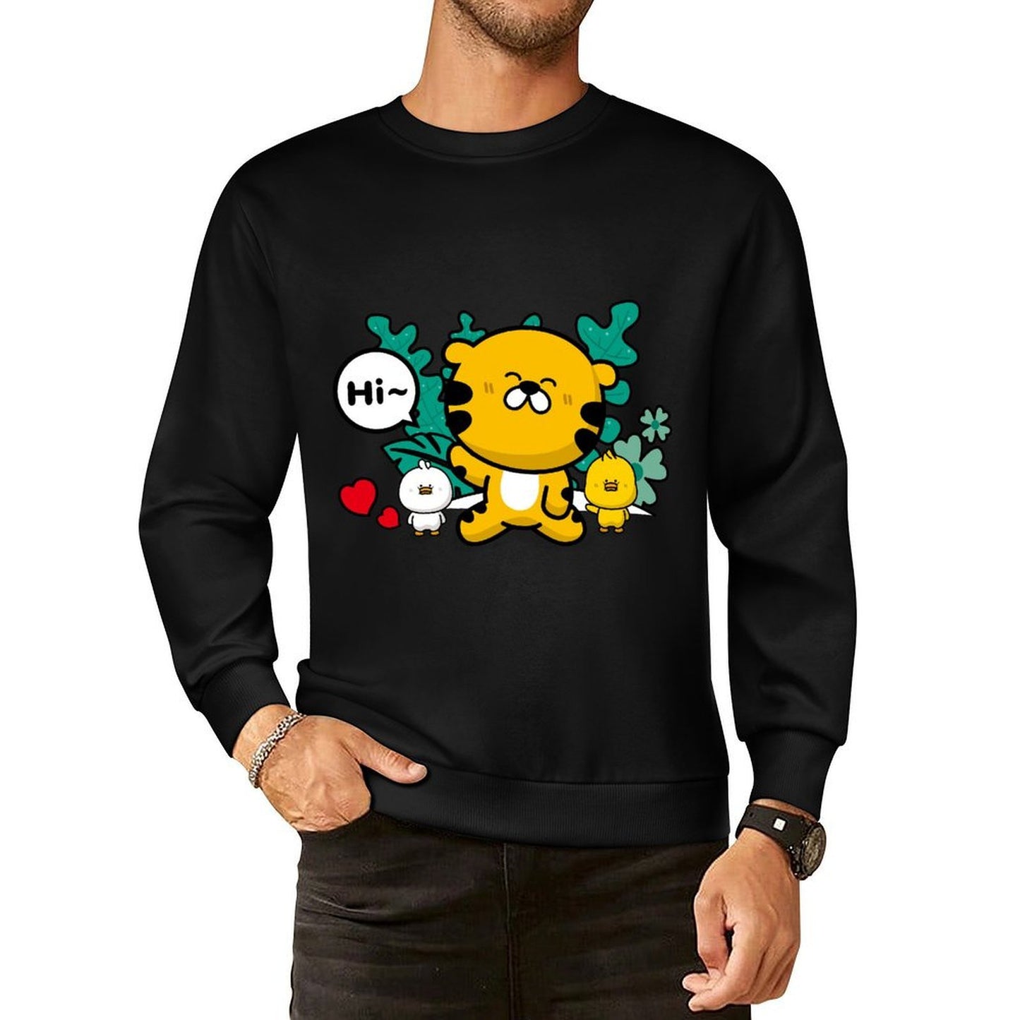IPBR 250g Crew Neck Long Sleeve Sweatshirt Front GraphicCrew Neck Long Sleeve Sweatshirt4000830
