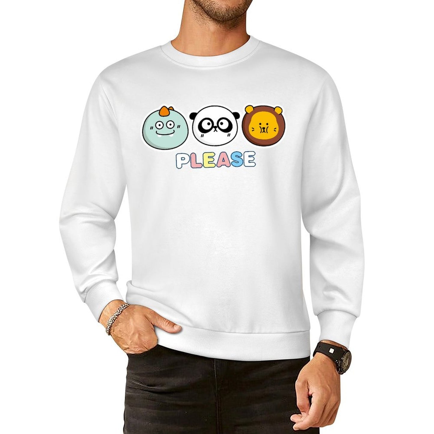 Front Patterned Long Sleeve TopAllDay Indoor