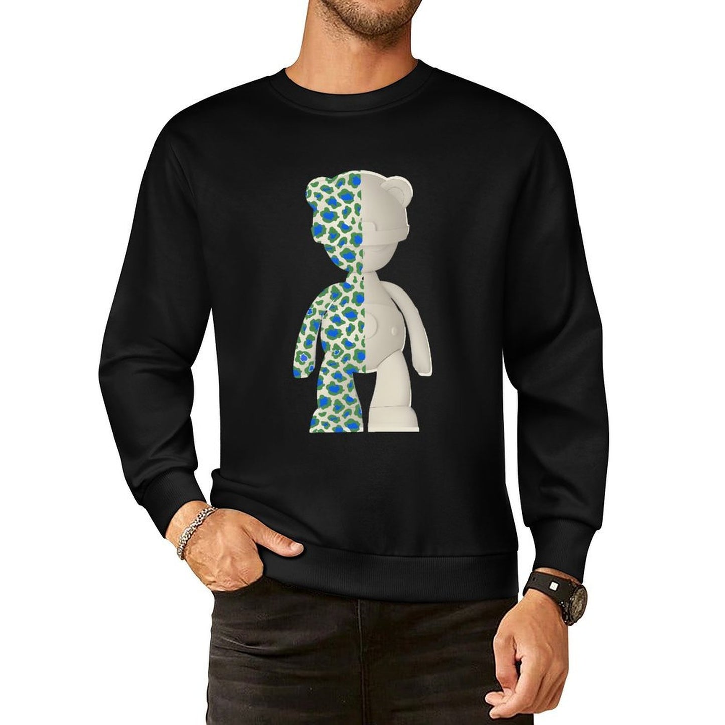 Long Sleeve With Front PatternFitted Slim Fit