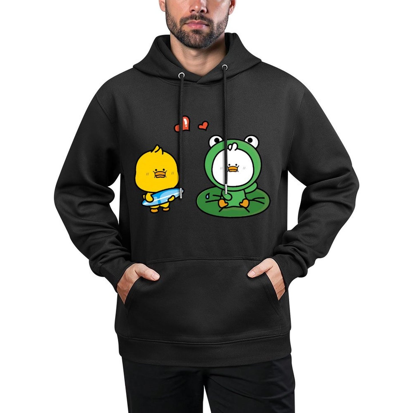 Soft Sleek Front Graphic Hoodies