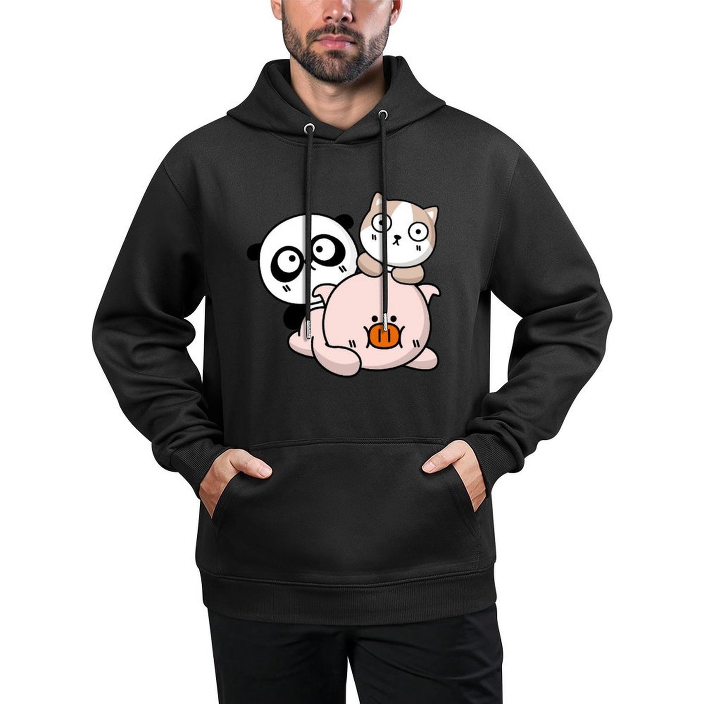 IPBR 250g Hooded Pocket Sweatshirt Front GraphicMen's Hooded  Sweatshirt4000383