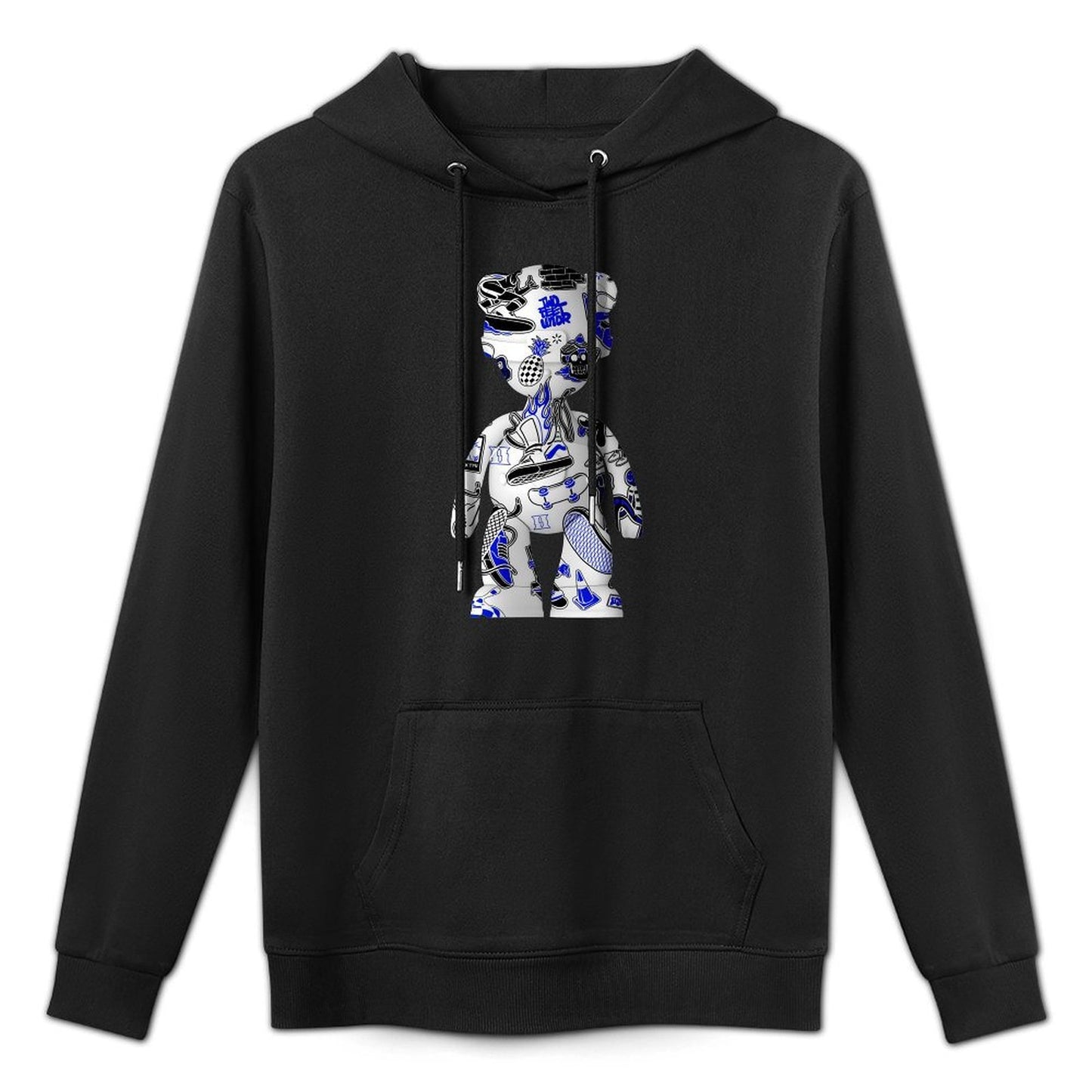 Hoodie Front PatternPrint-Ready Cotton