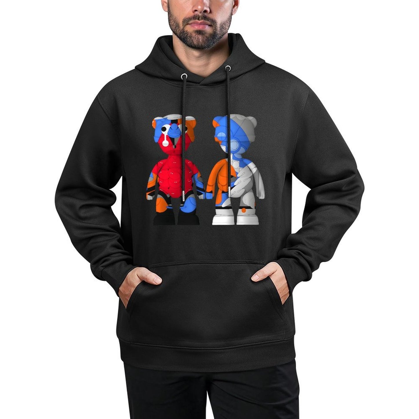 IPIB 250g Hooded Pocket Sweatshirt Front GraphicMen's Hooded  Sweatshirt6000144-2