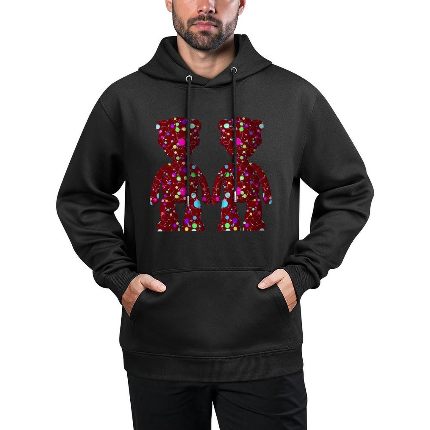 IPIB 250g Hooded Pocket Sweatshirt Front GraphicMen's Hooded  Sweatshirt6000092-2