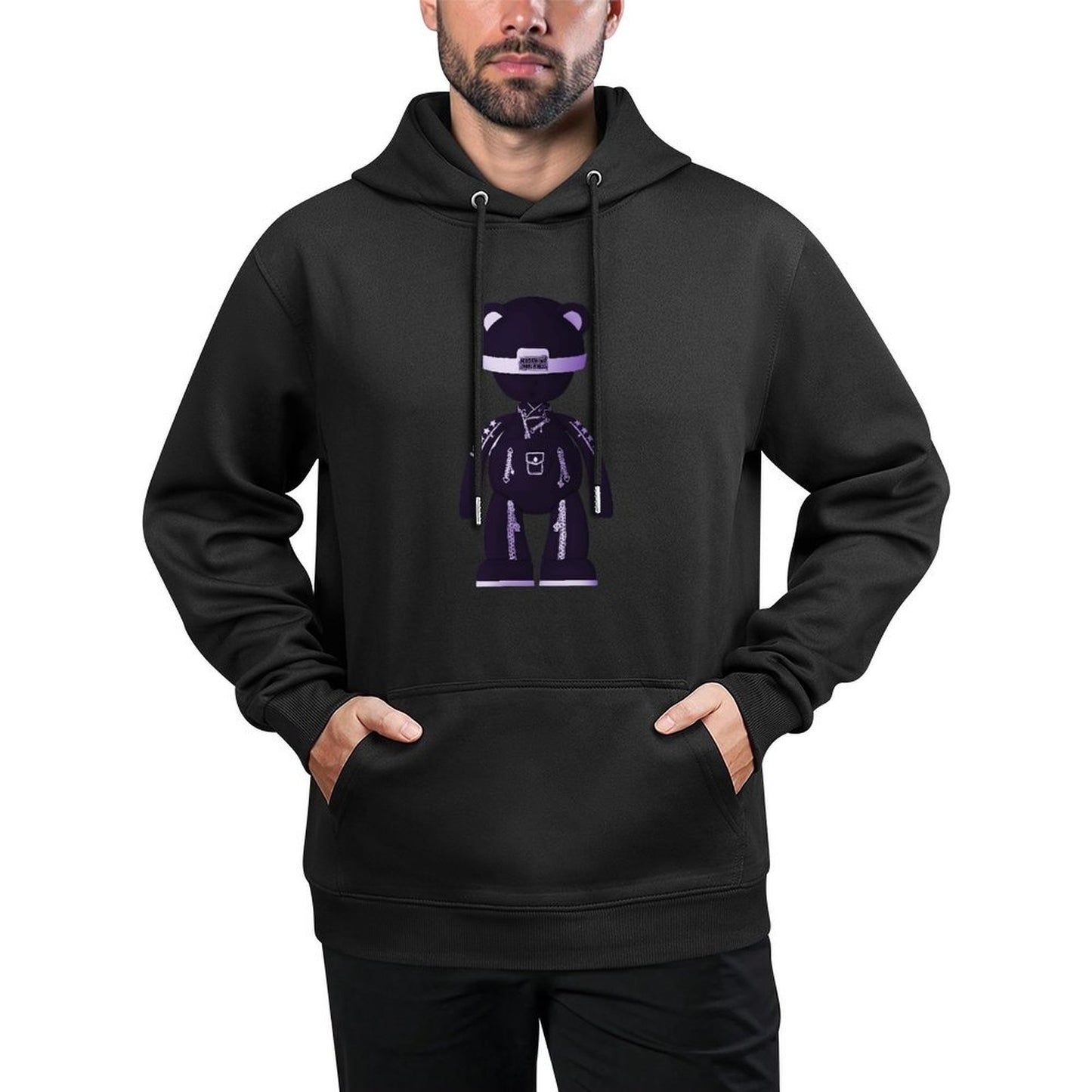 IPIB 250g Hooded Pocket Sweatshirt Front GraphicMen's Hooded  Sweatshirt6000125-3
