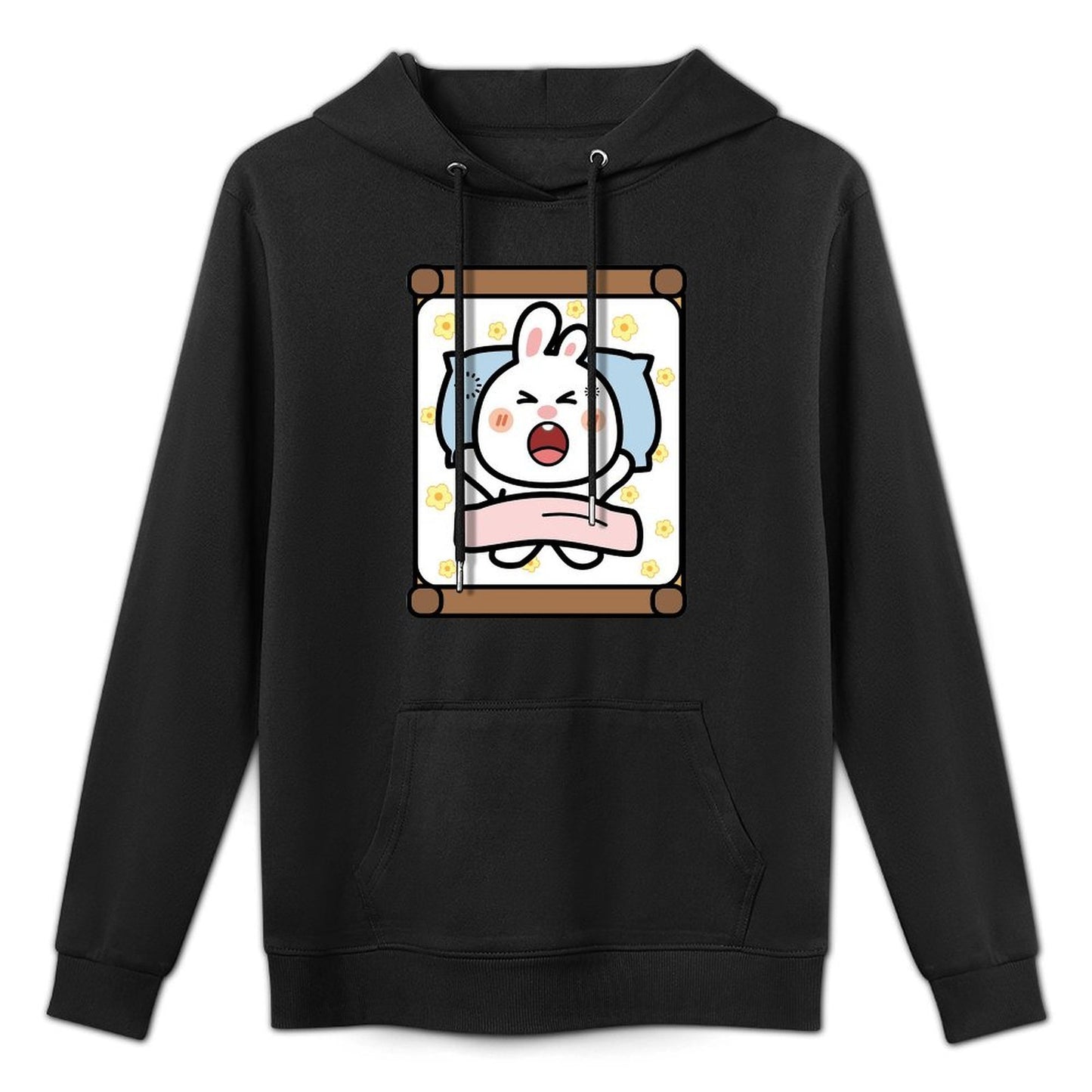 Classic Crew Neck Front Graphic Hoodies