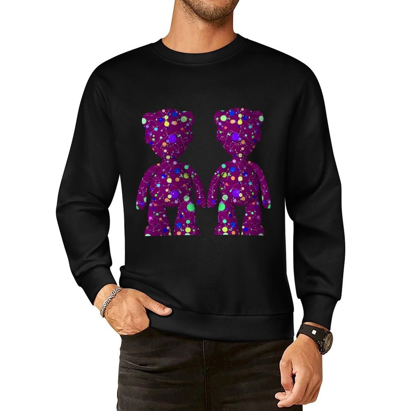 IPIB 250g Crew Neck Long Sleeve Sweatshirt Front GraphicCrew Neck Long Sleeve Sweatshirt6000092-1
