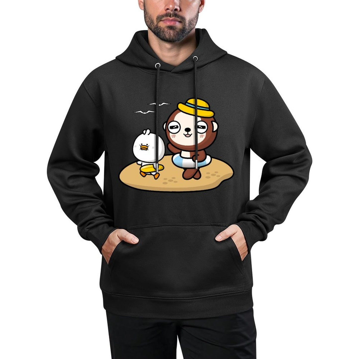 IPBR 250g Hooded Pocket Sweatshirt Front GraphicMen's Hooded  Sweatshirt4001455