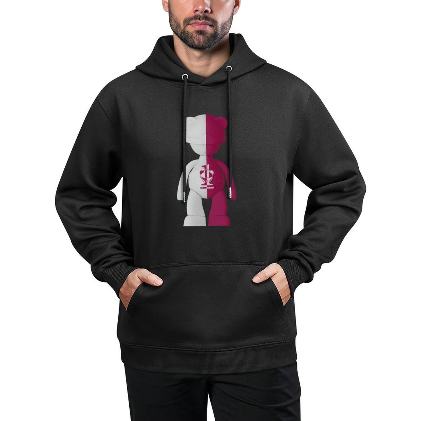 IPIB 250g Hooded Pocket Sweatshirt Front GraphicMen's Hooded  Sweatshirt6000140-2