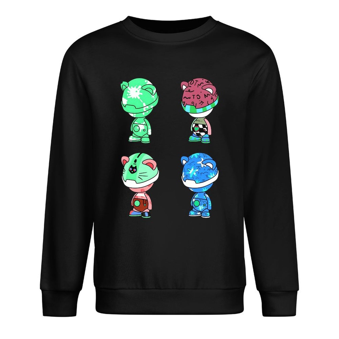IPIB 250g Crew Neck Long Sleeve Sweatshirt Front GraphicCrew Neck Long Sleeve Sweatshirt6000074-1