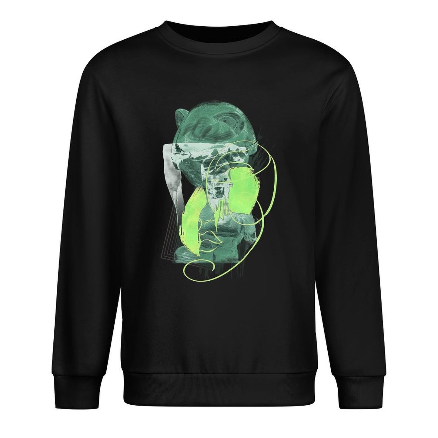 Long Sleeve With Front PatternCasual Crew Neck
