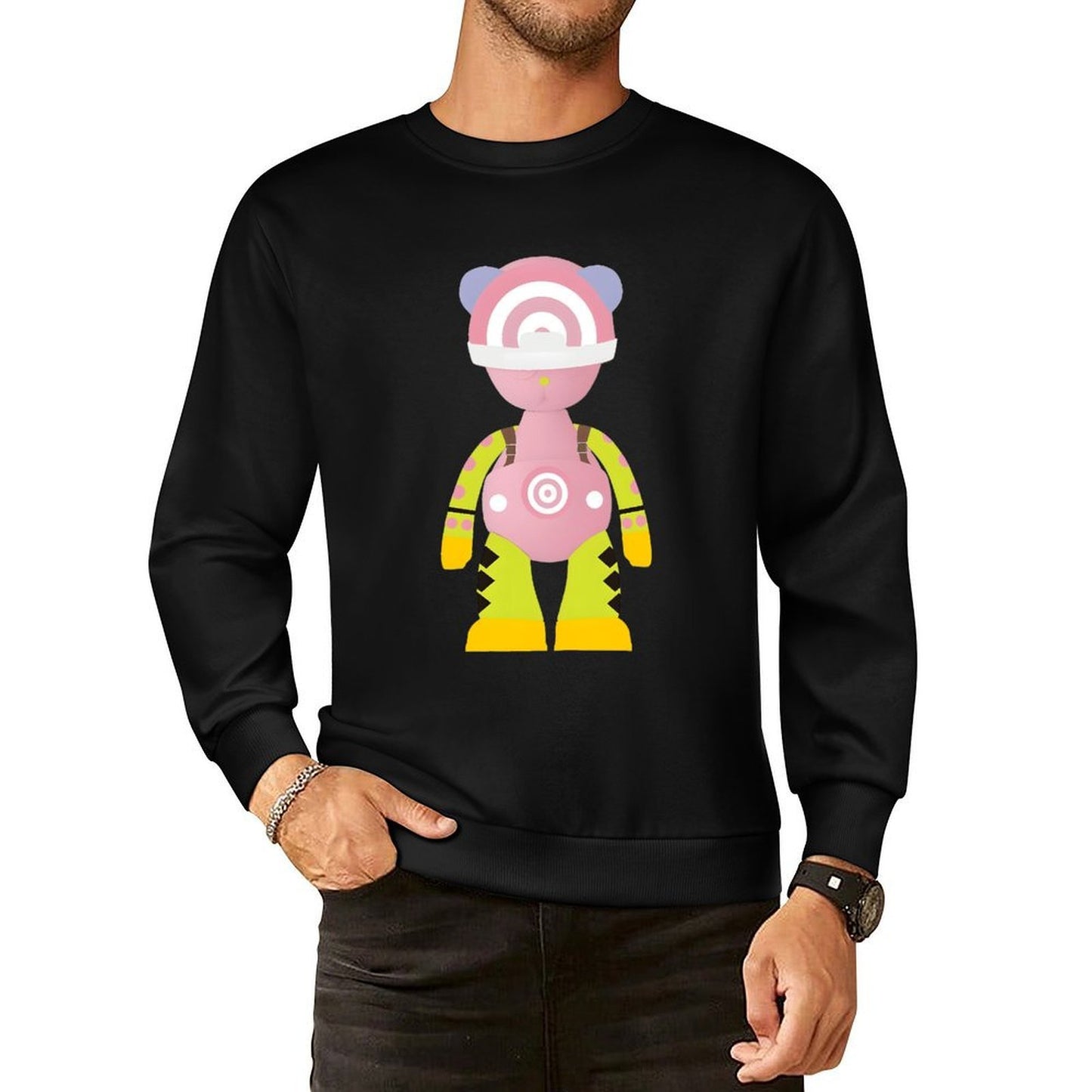IPIB 250g Crew Neck Long Sleeve Sweatshirt Front GraphicCrew Neck Long Sleeve Sweatshirt6000134-6