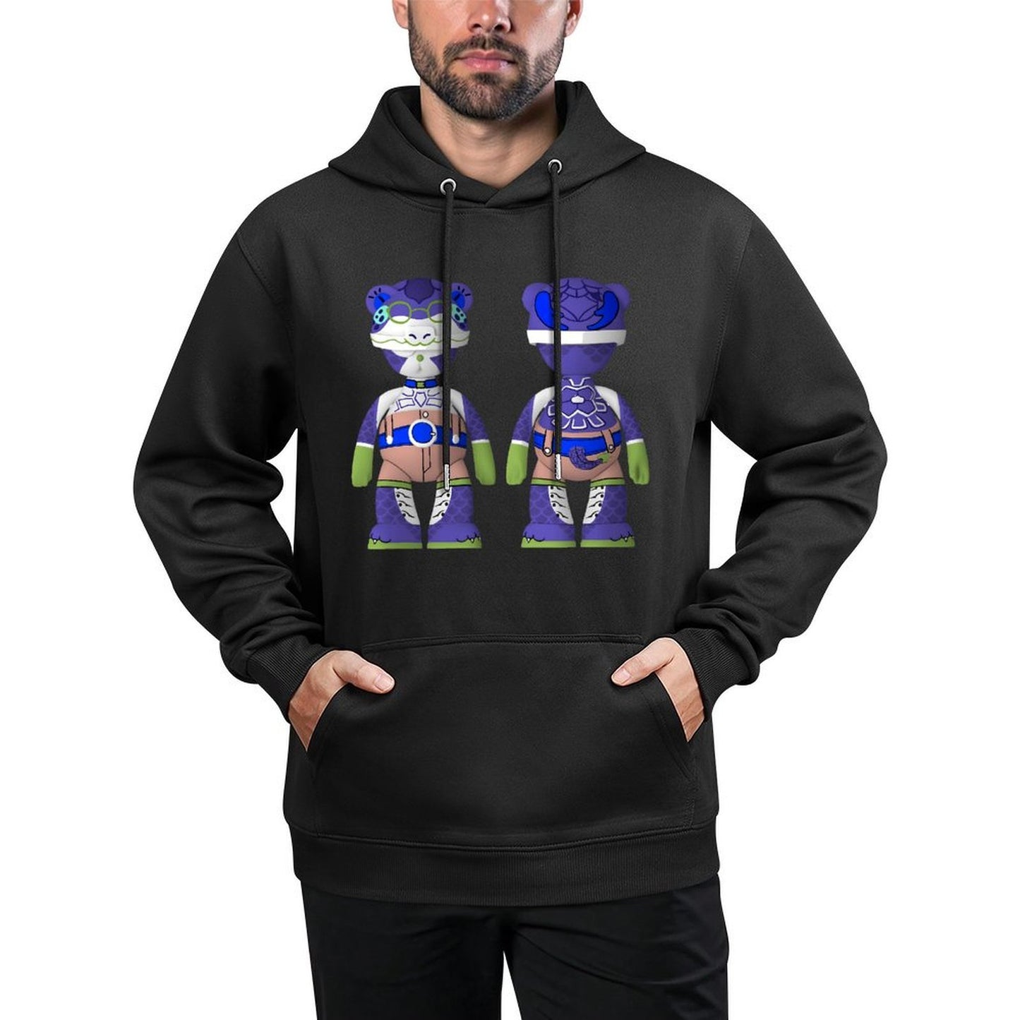IPIB 250g Hooded Pocket Sweatshirt Front GraphicMen's Hooded  Sweatshirt6000075-6
