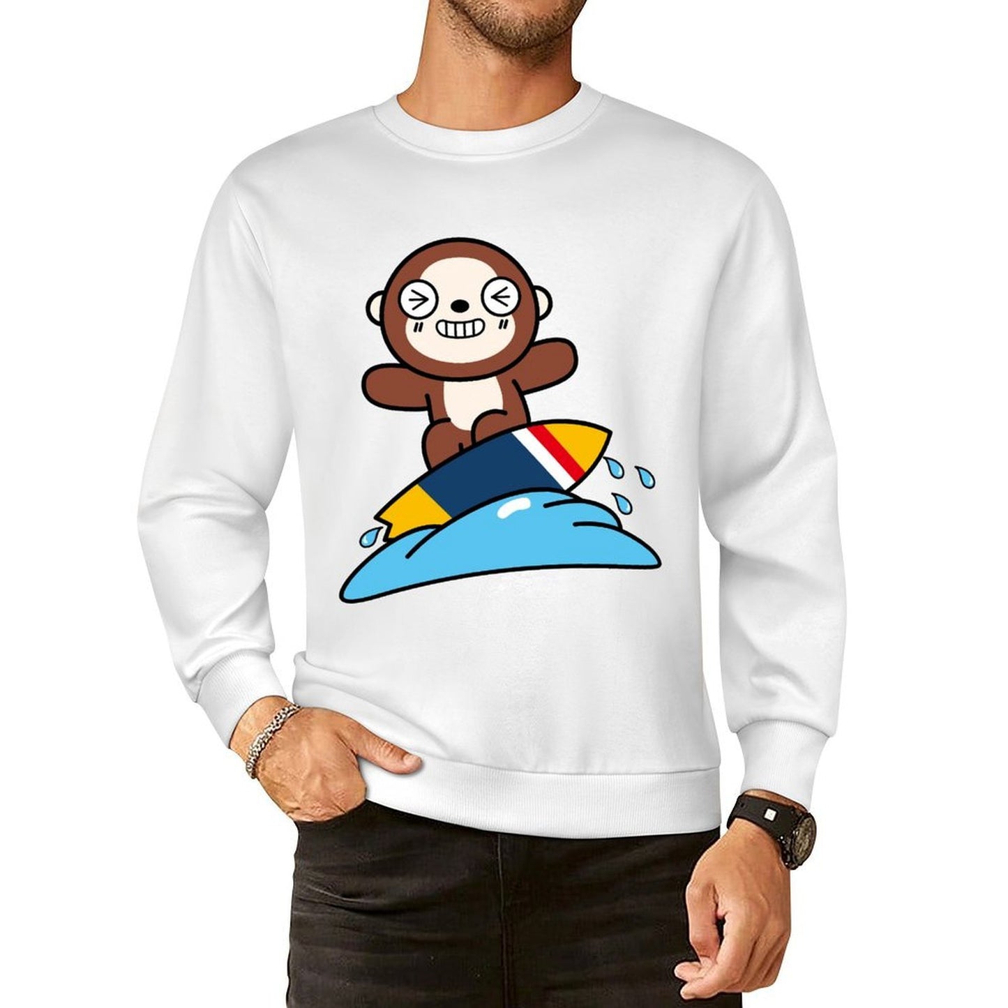 Front Patterned Long Sleeve TopOutdoor Fresh