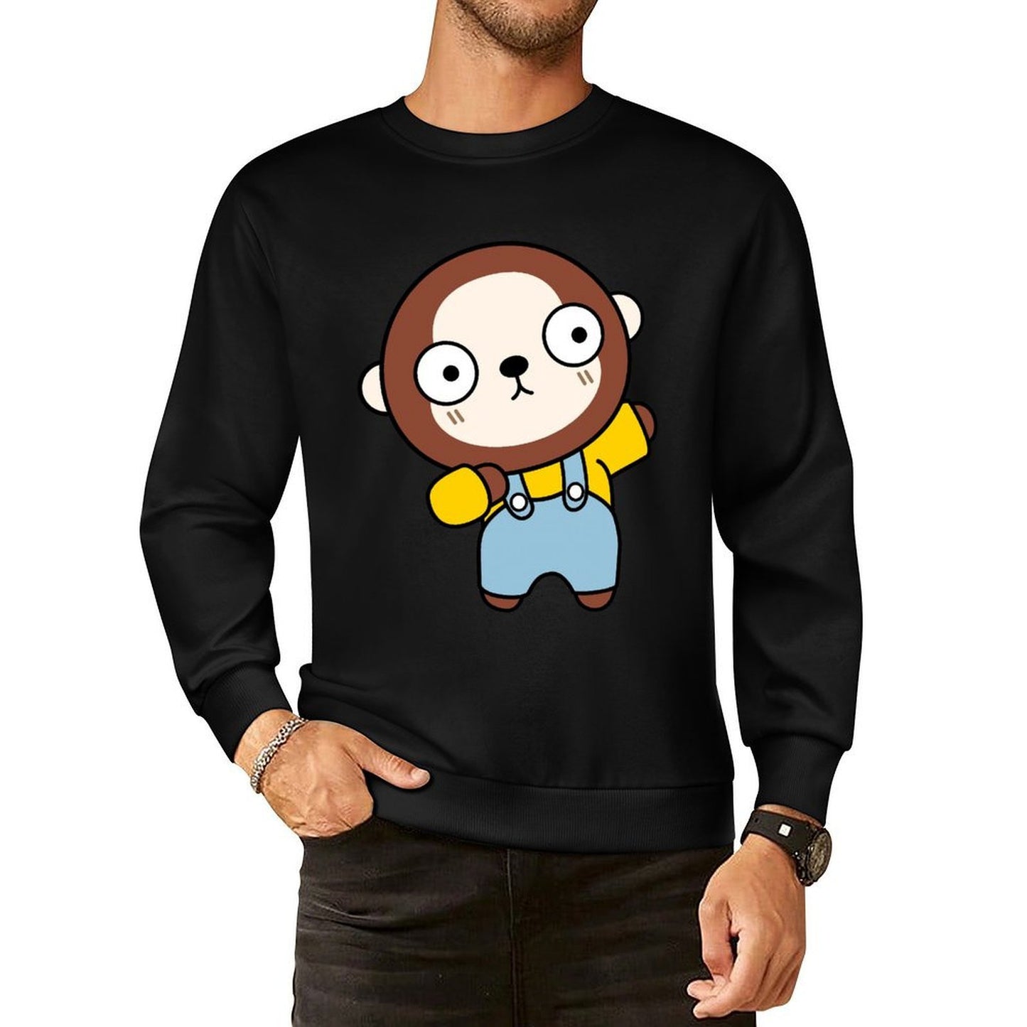 IPBR 250g Crew Neck Long Sleeve Sweatshirt Front GraphicCrew Neck Long Sleeve Sweatshirt4000799