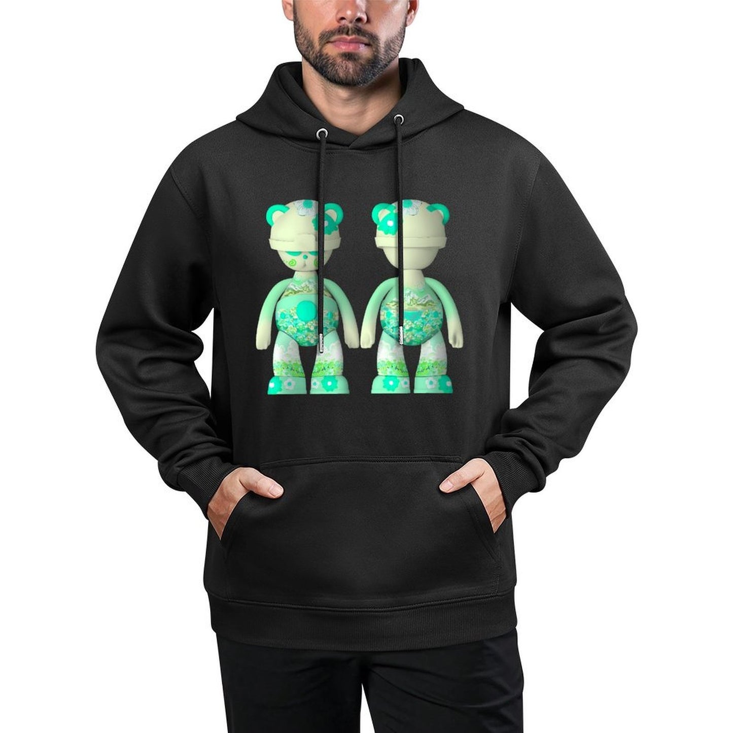 IPIB 250g Hooded Pocket Sweatshirt Front GraphicMen's Hooded  Sweatshirt6000080-3