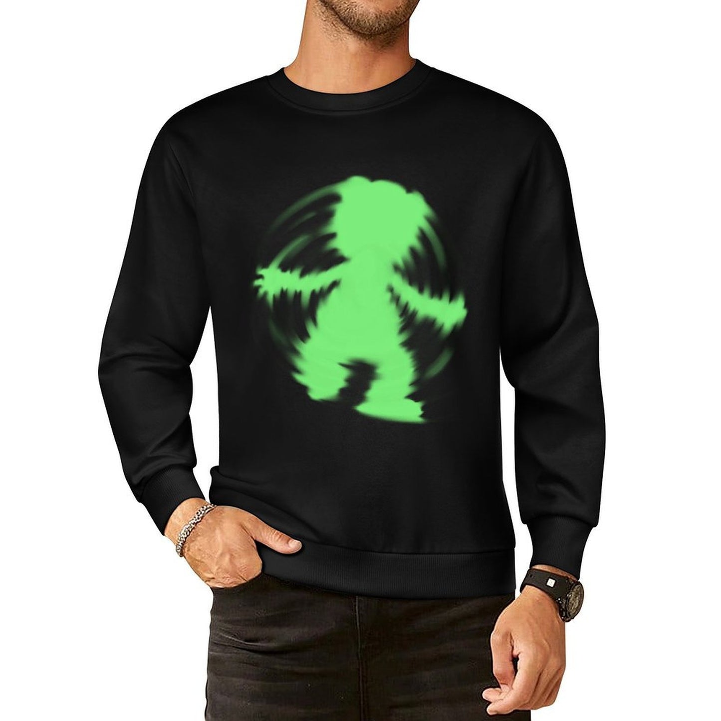 IPIB 250g Crew Neck Long Sleeve Sweatshirt Front GraphicCrew Neck Long Sleeve Sweatshirt6000005-6