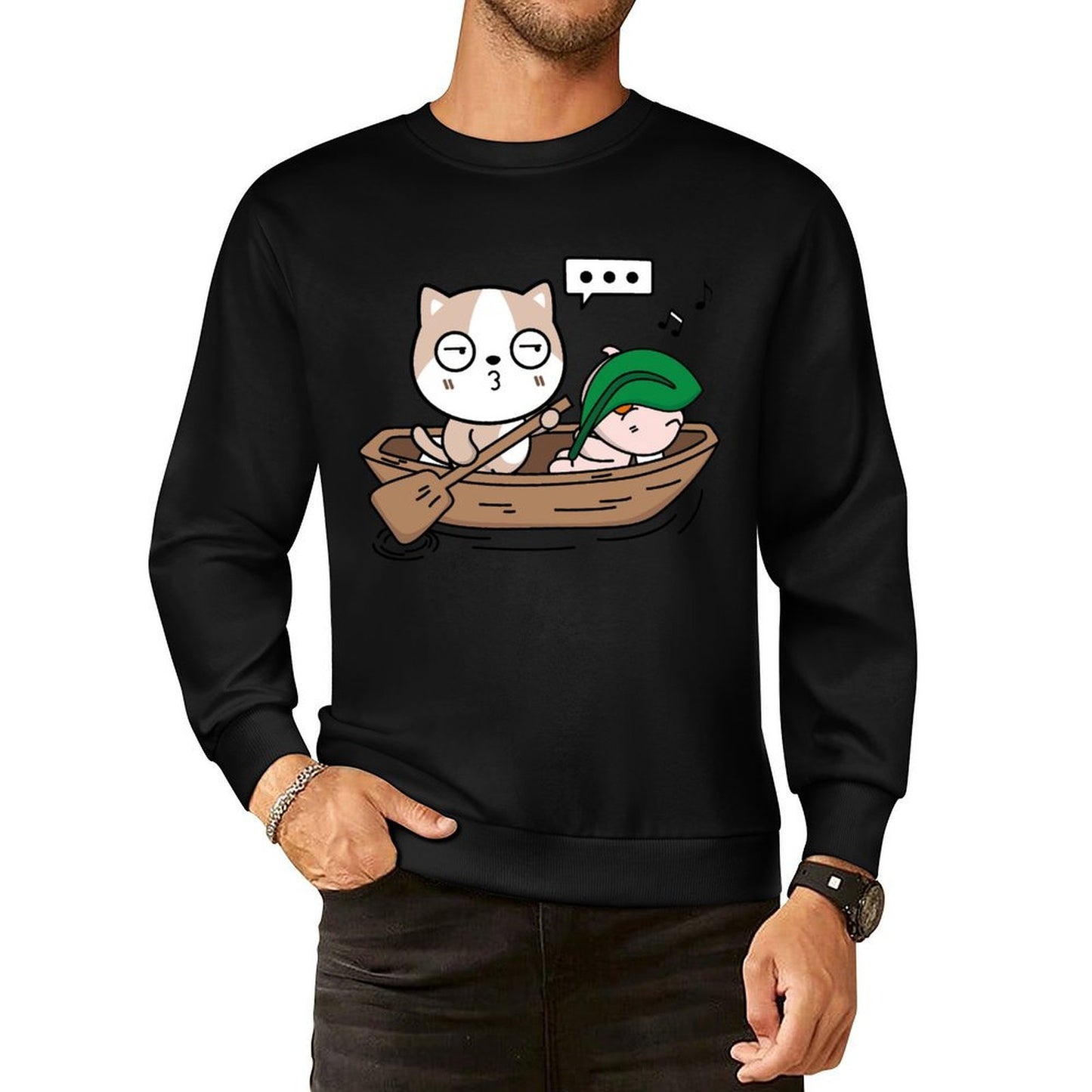 IPBR 250g Crew Neck Long Sleeve Sweatshirt Front GraphicCrew Neck Long Sleeve Sweatshirt4001350