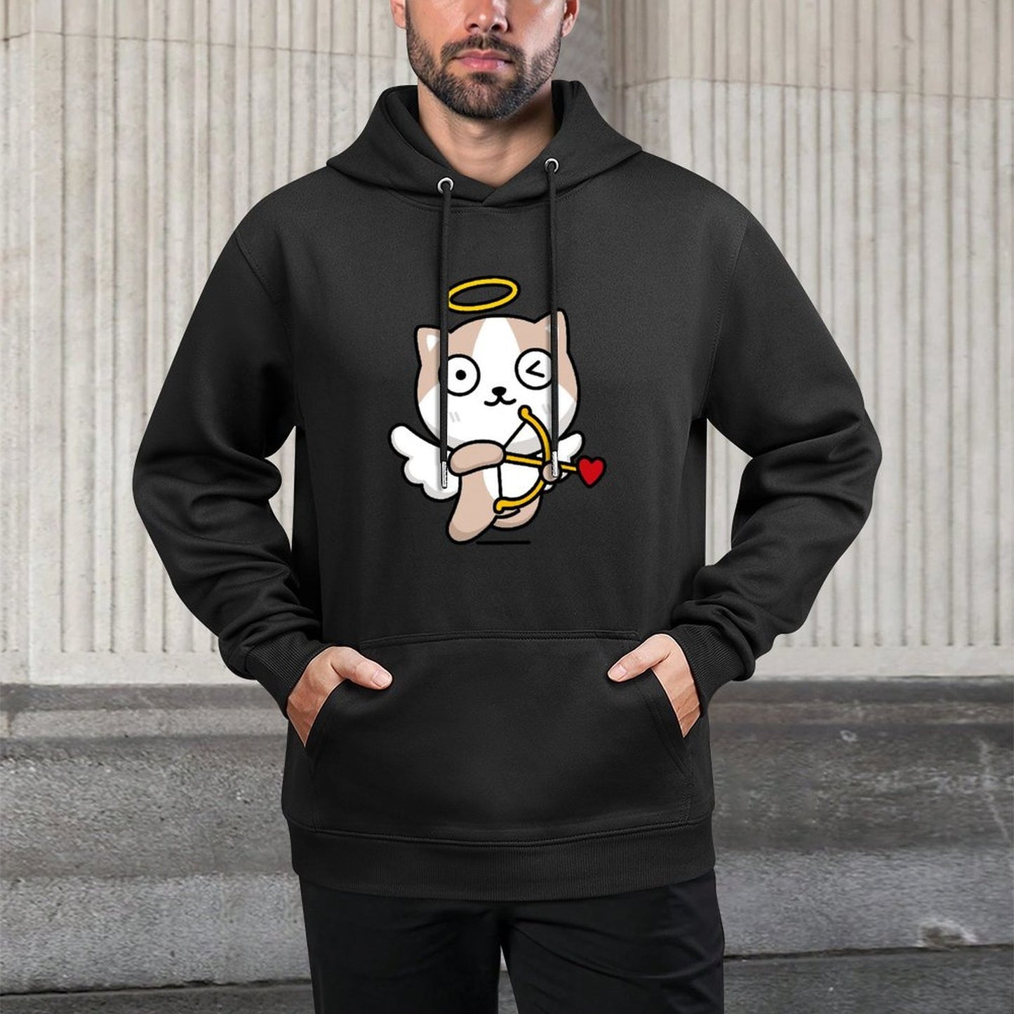 IPBR 250g Hooded Pocket Sweatshirt Front GraphicMen's Hooded  Sweatshirt4000120