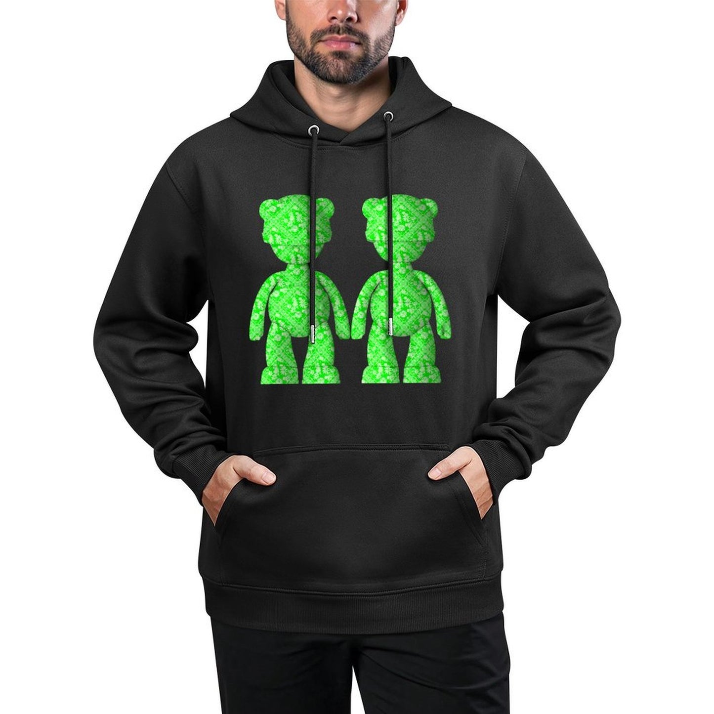 IPIB 250g Hooded Pocket Sweatshirt Front GraphicMen's Hooded  Sweatshirt6000147-4