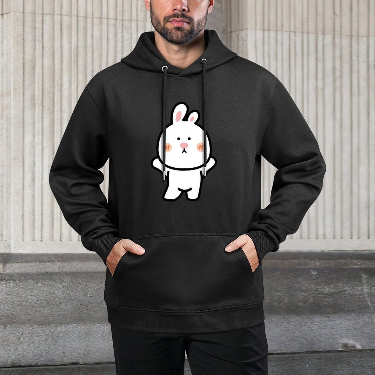 SoftWear Neutral Front Graphic Hoodies