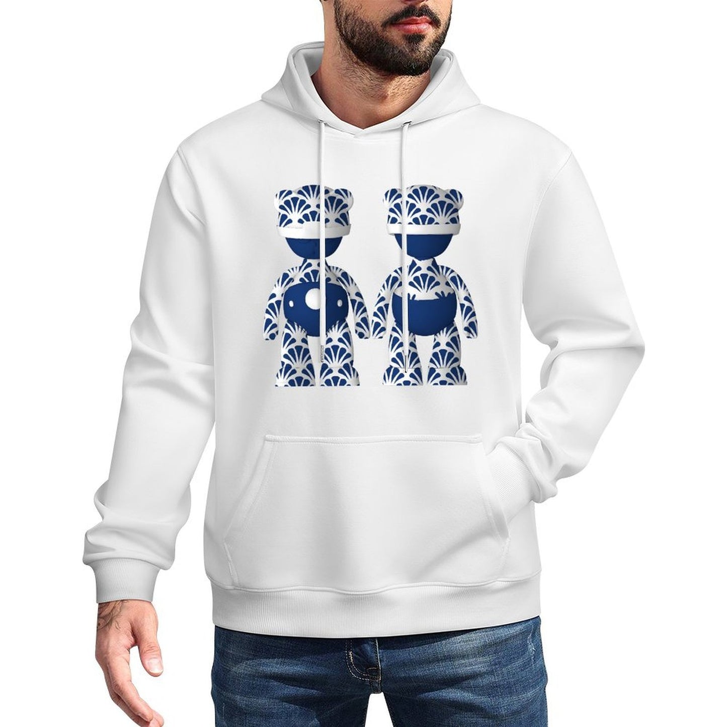 IPIB 250g Hooded Pocket Sweatshirt Front GraphicMen's Hooded  Sweatshirt6000096-5
