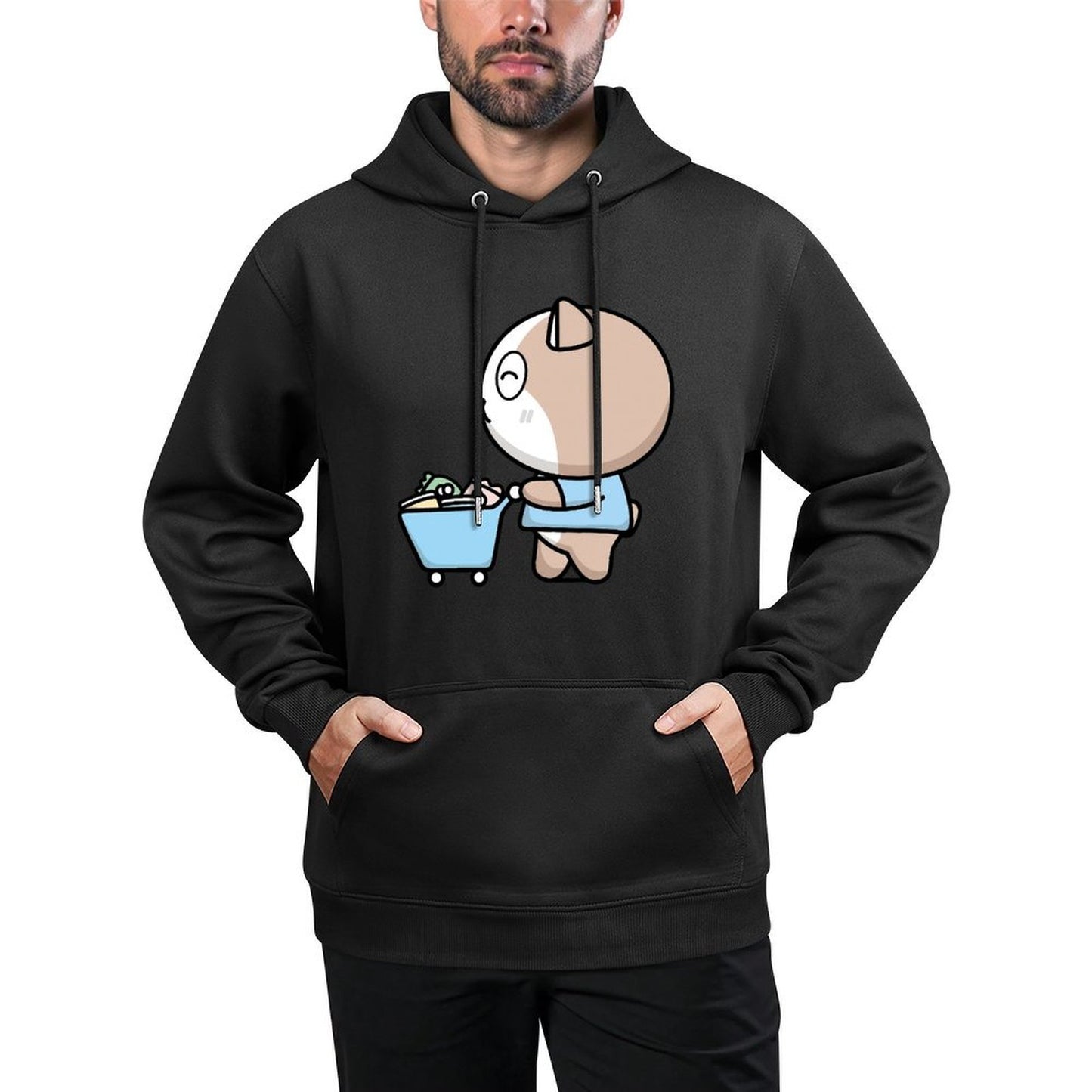 IPBR 250g Hooded Pocket Sweatshirt Front GraphicMen's Hooded  Sweatshirt4000104
