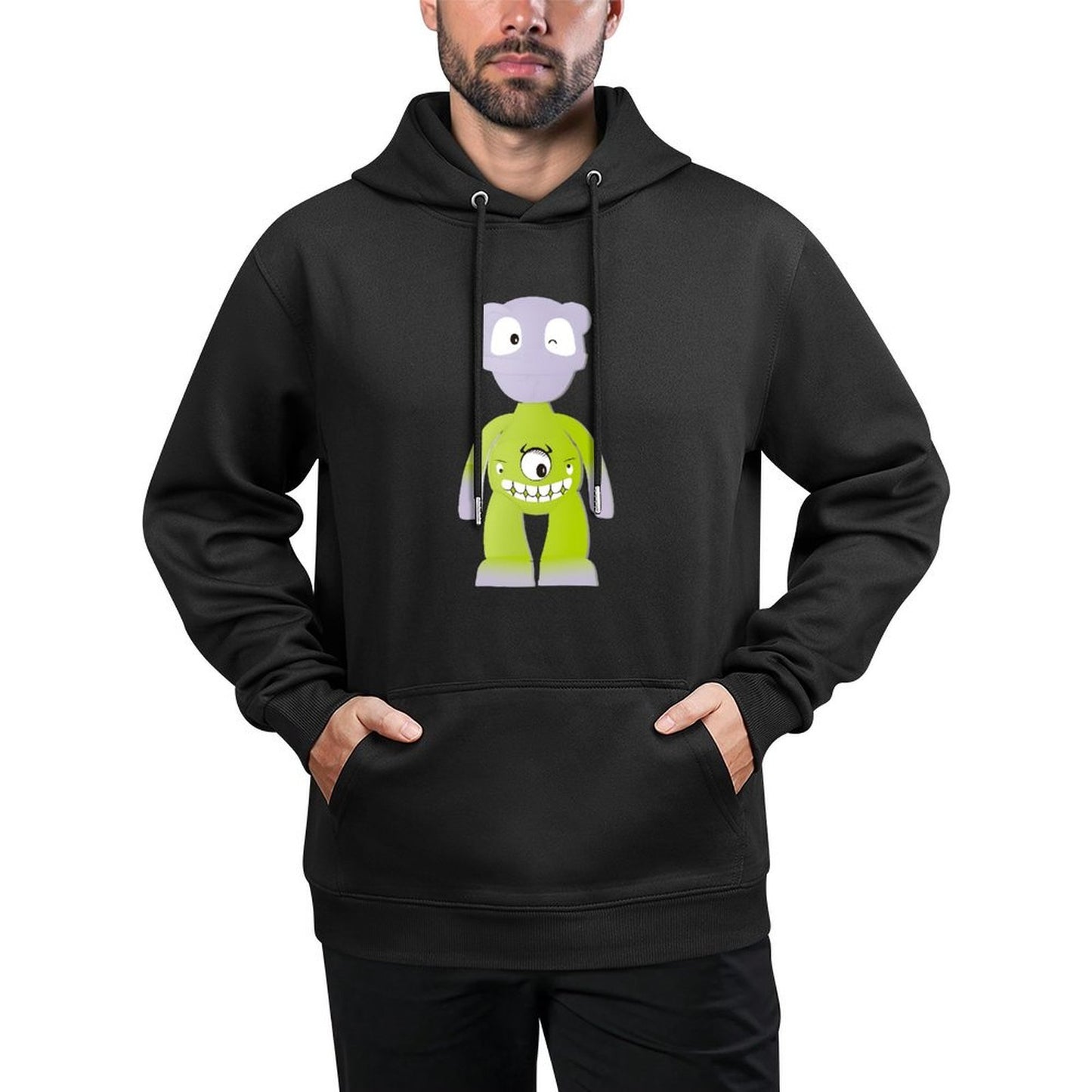 IPIB 250g Hooded Pocket Sweatshirt Front GraphicMen's Hooded  Sweatshirt6000142-6
