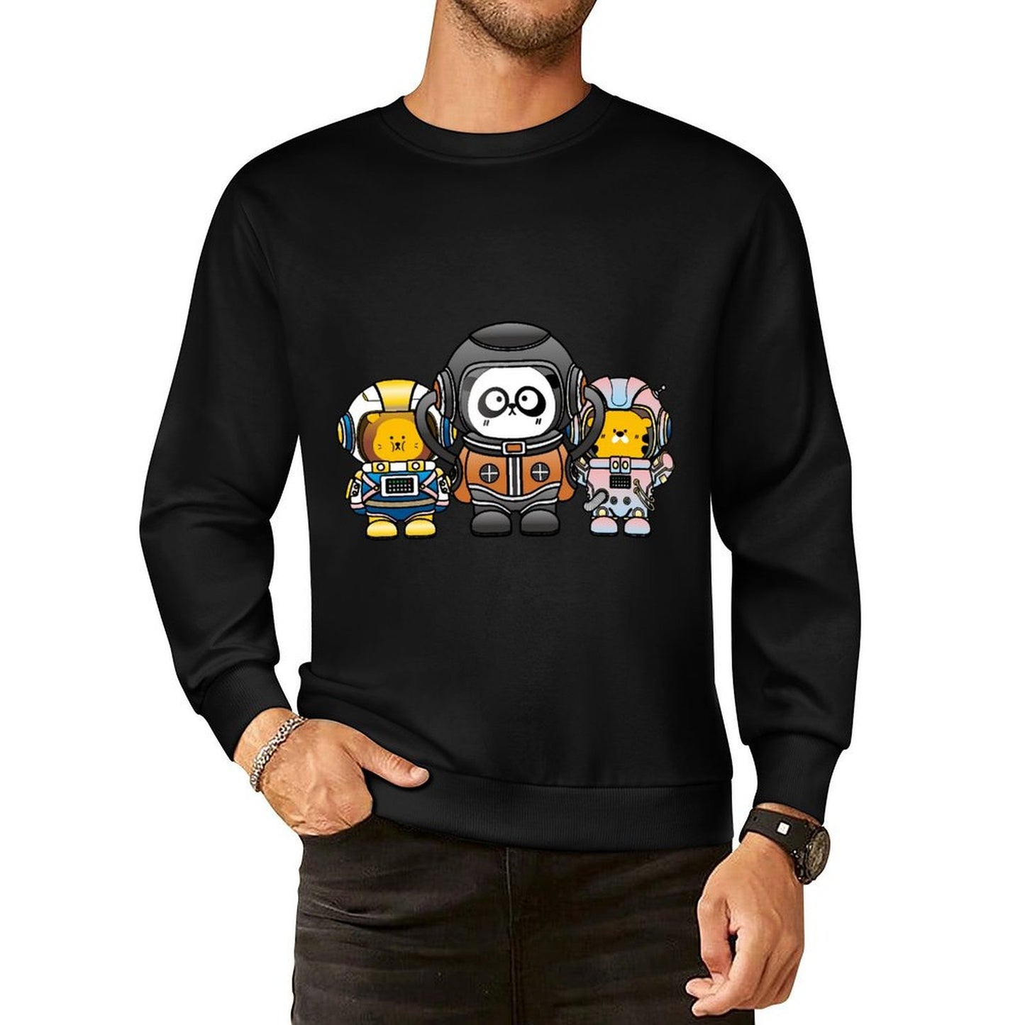 IPBR 250g Crew Neck Long Sleeve Sweatshirt Front GraphicCrew Neck Long Sleeve Sweatshirt4000376
