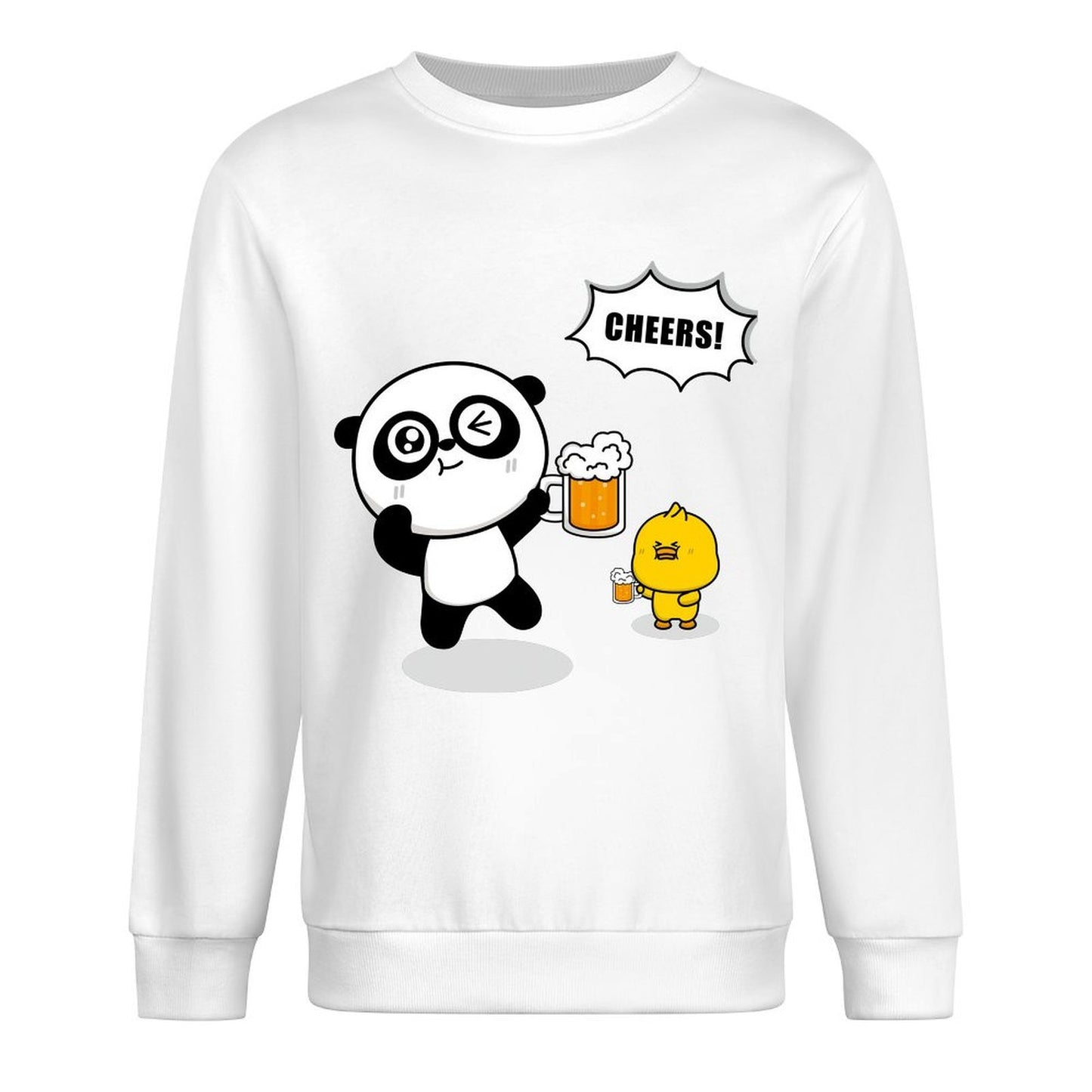 Front Patterned Long Sleeve TopSmoothWear Breathable