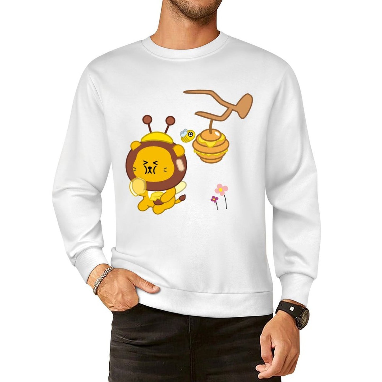 Front Patterned Long Sleeve TopComfortLine Soft