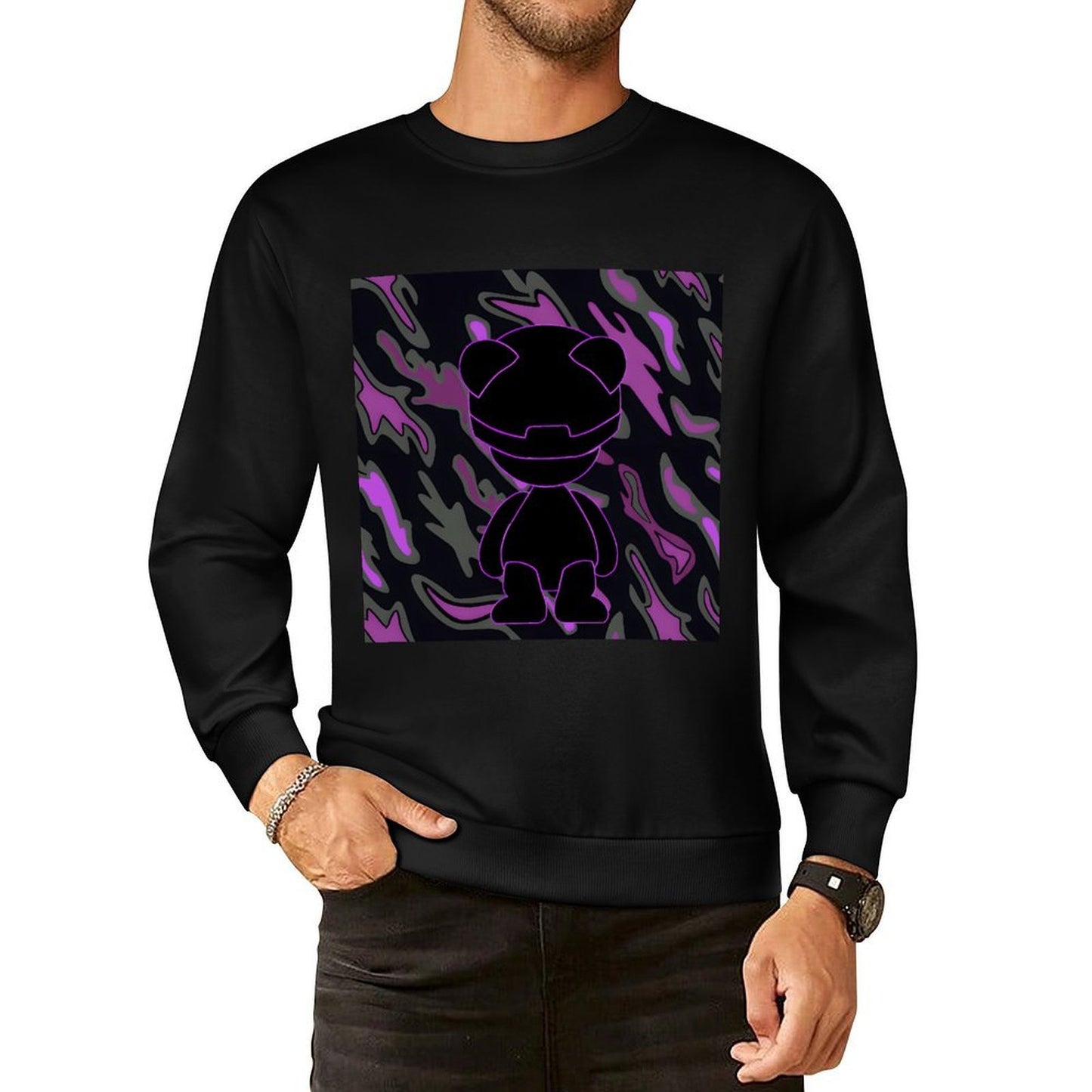 IPIB 250g Crew Neck Long Sleeve Sweatshirt Front GraphicCrew Neck Long Sleeve Sweatshirt6000023-2