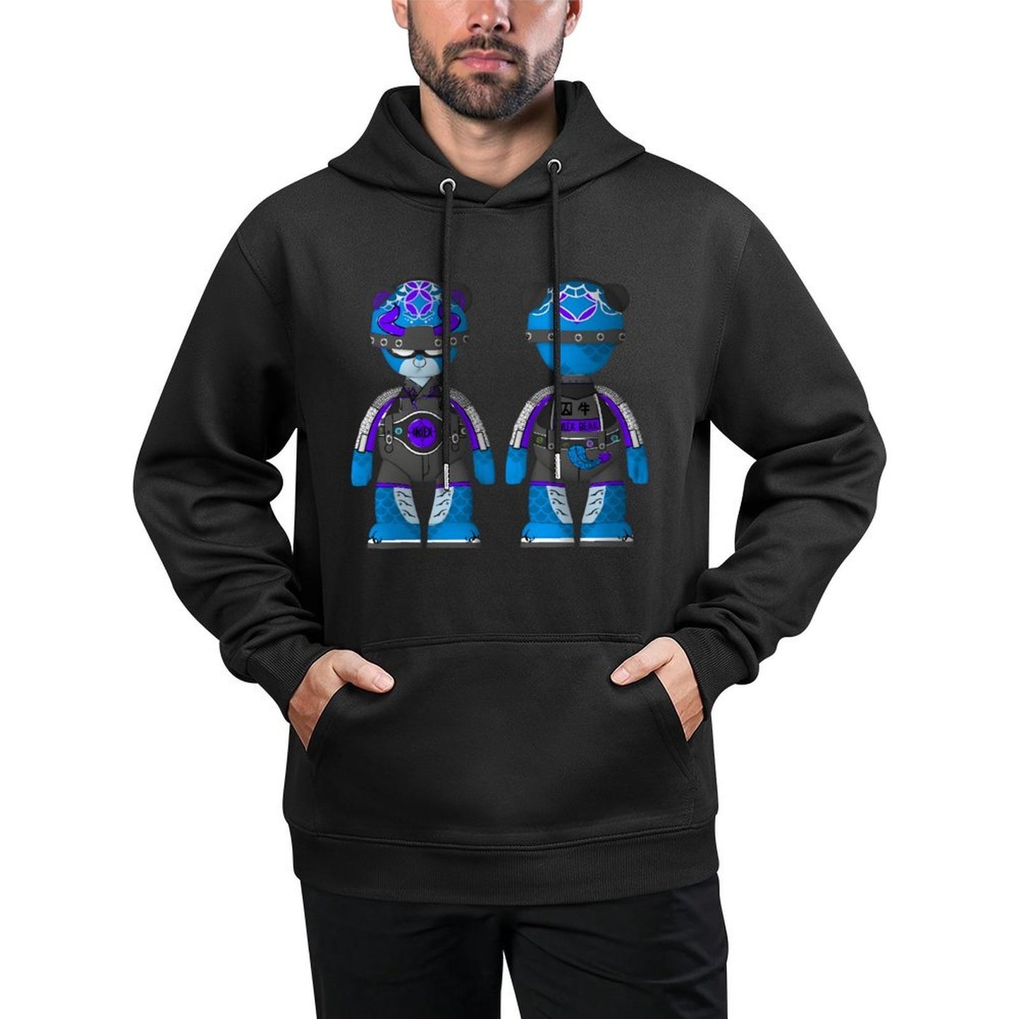 IPIB 250g Hooded Pocket Sweatshirt Front GraphicMen's Hooded  Sweatshirt6000095-1